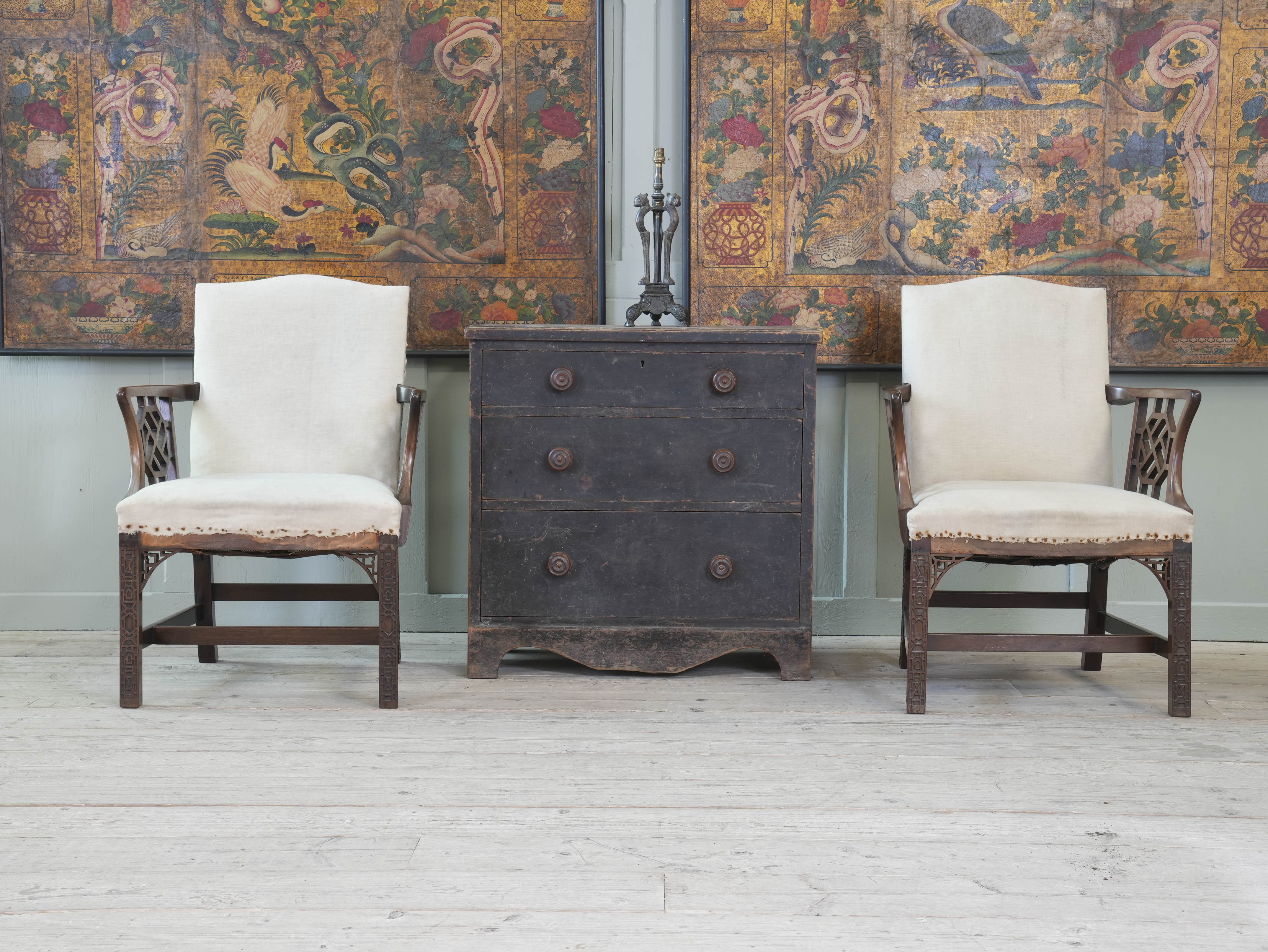 A 19th Century Painted Pine Chest of Drawers - Image 15