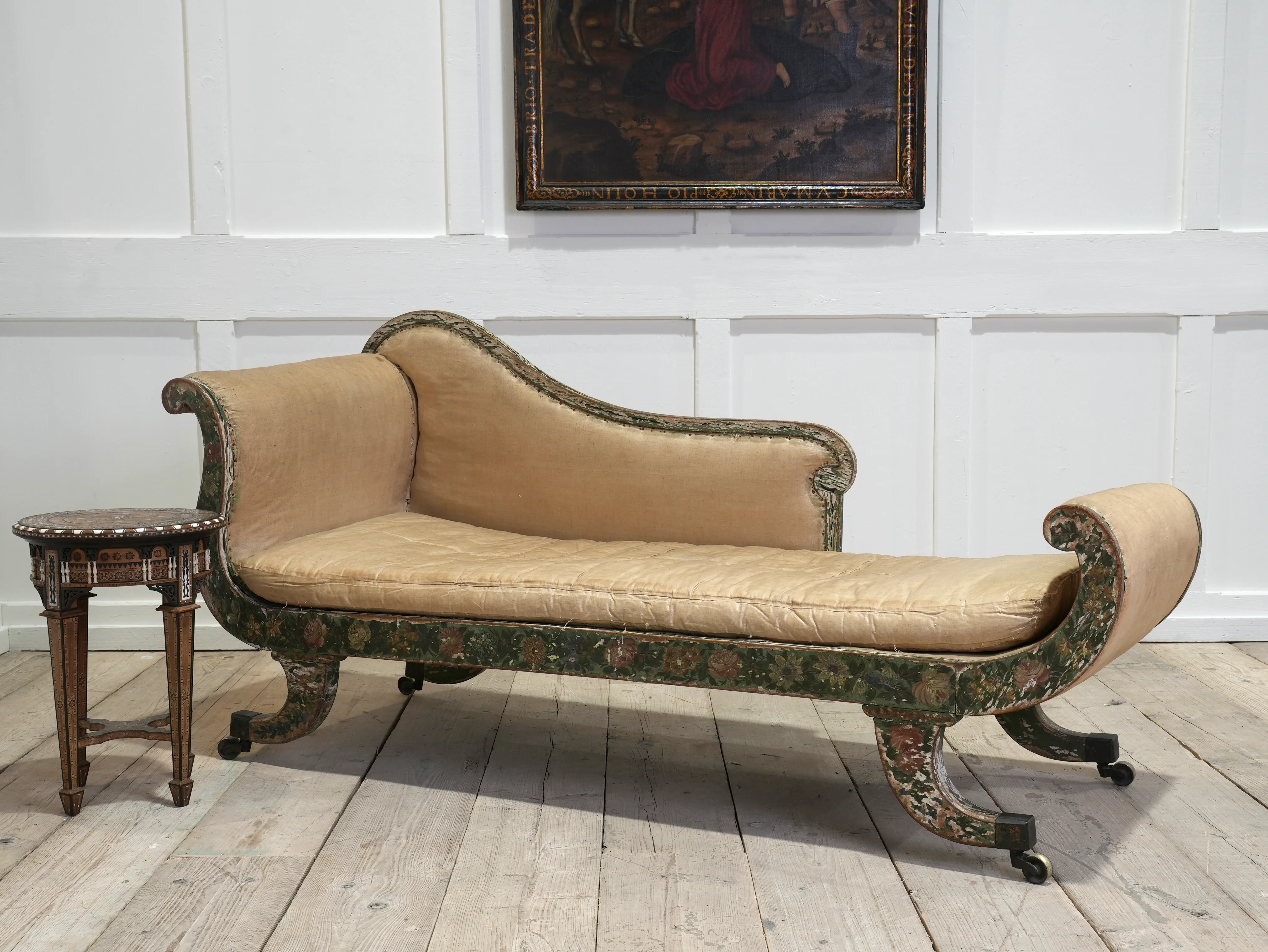 Regency Painted Chaise Longue - Image 17