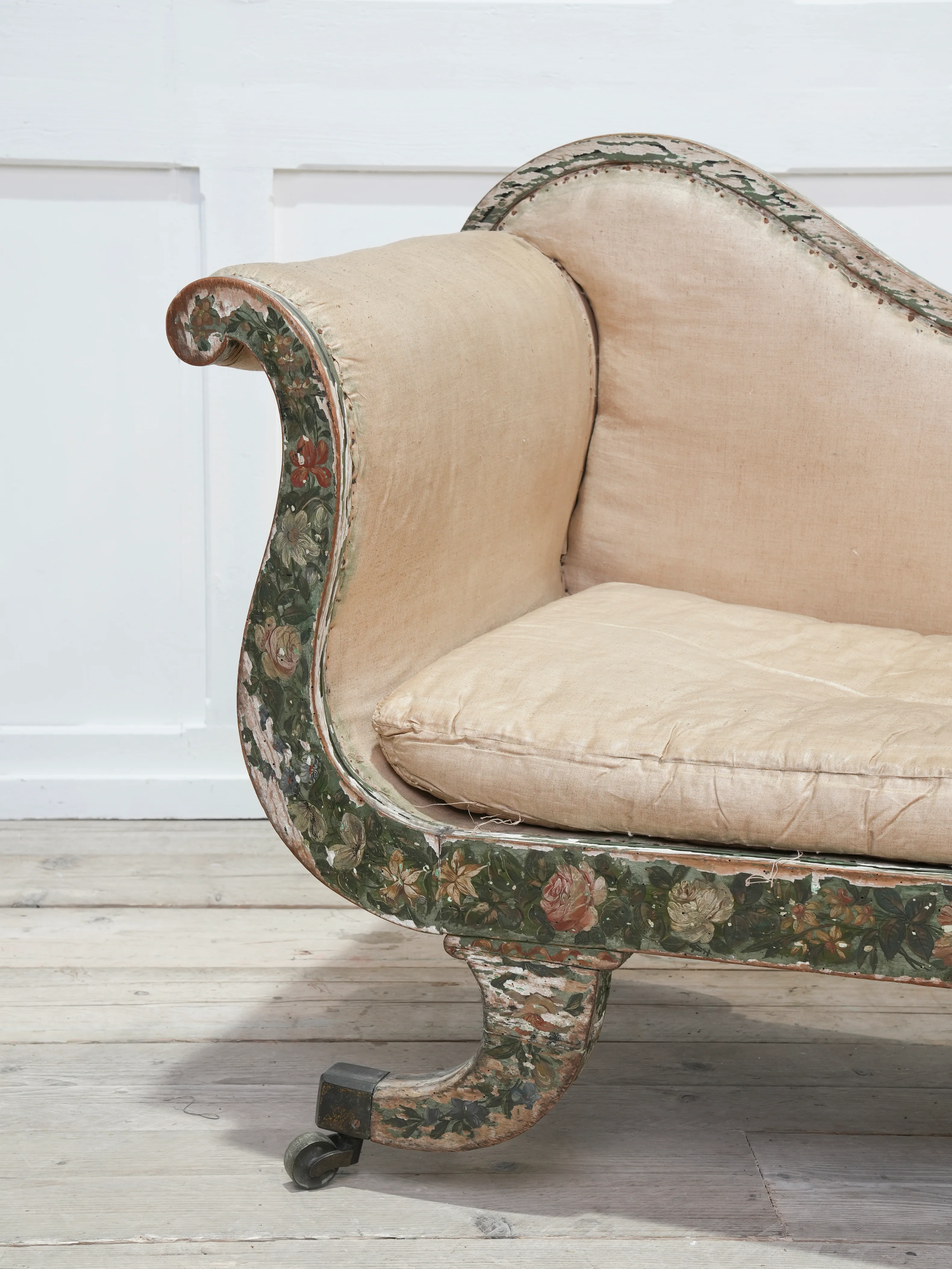 Regency Painted Chaise Longue - Image 3