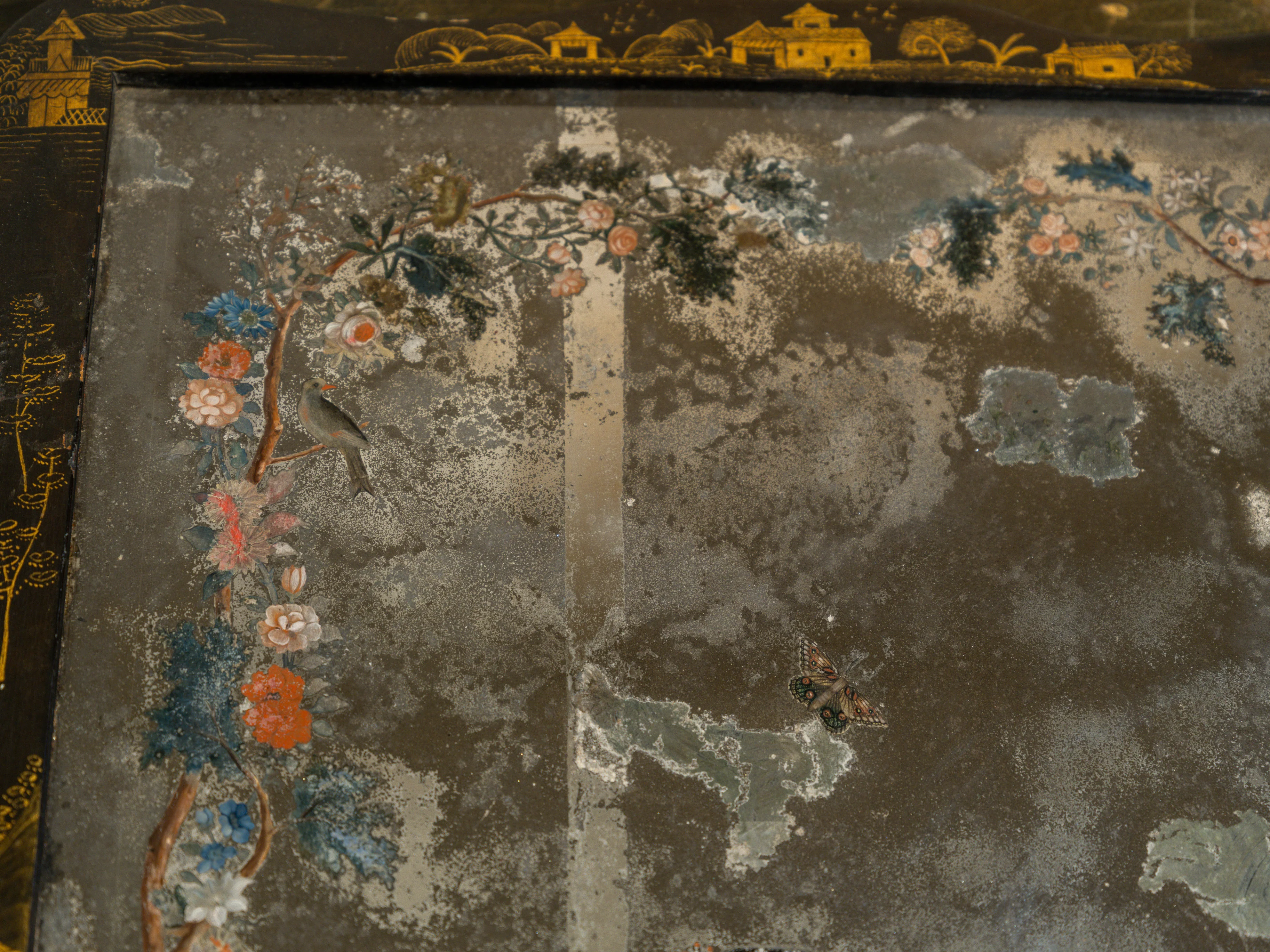 A Pair of 18th Century Chinese Reverse Glass Mirrors - Image 13
