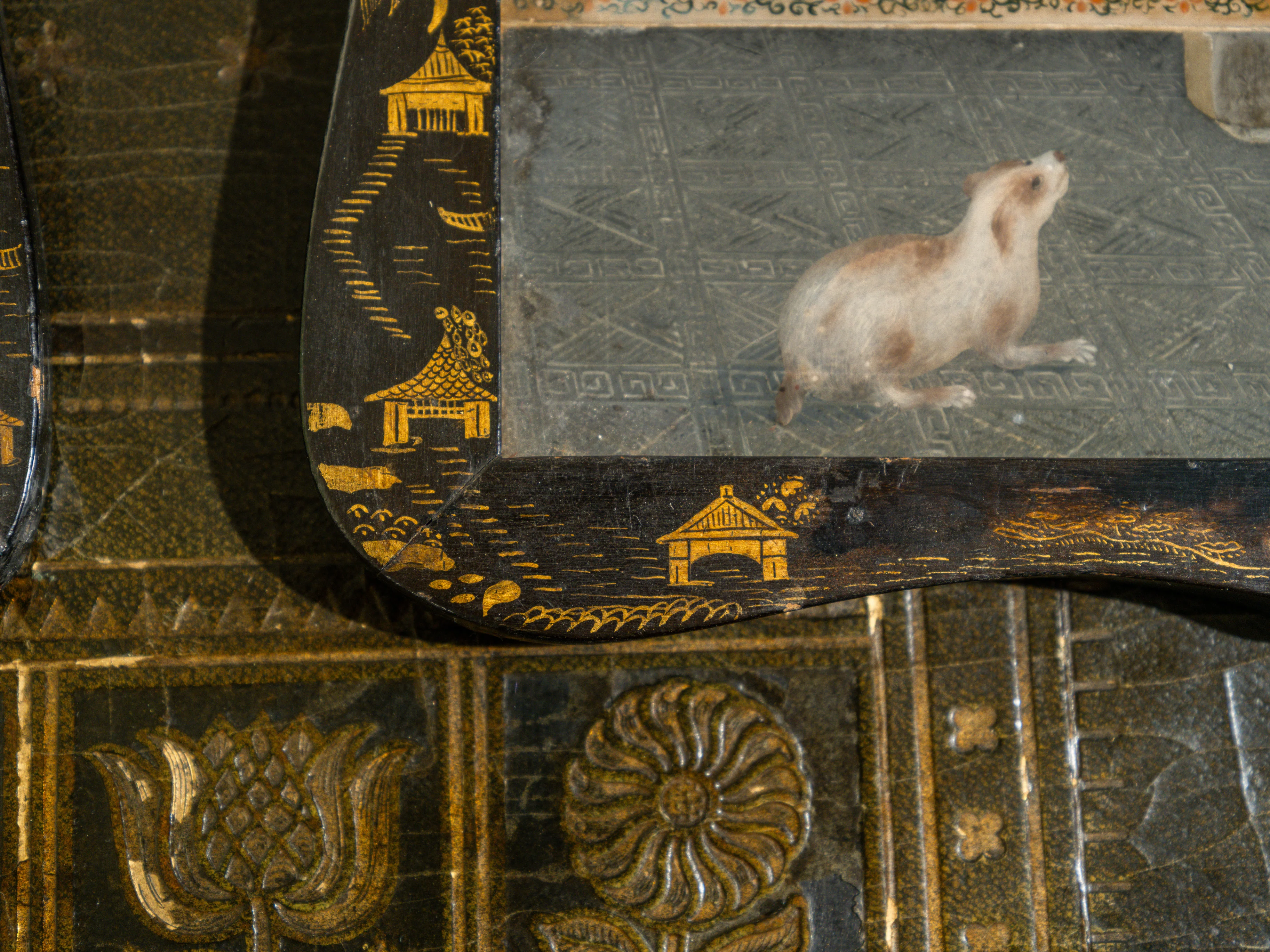 A Pair of 18th Century Chinese Reverse Glass Mirrors - Image 14