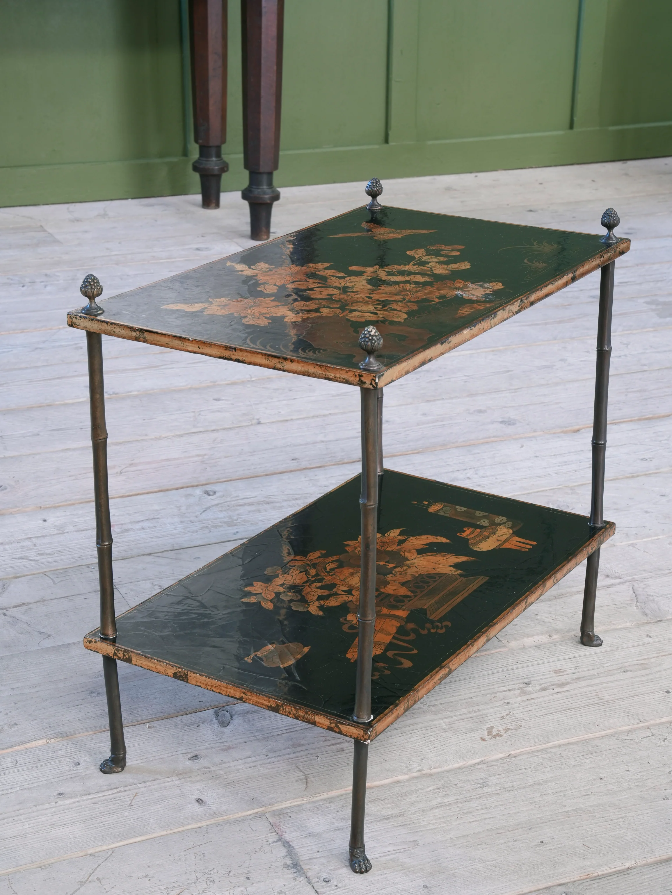 A Two Tier Chinoiserie Side Table - Image 3