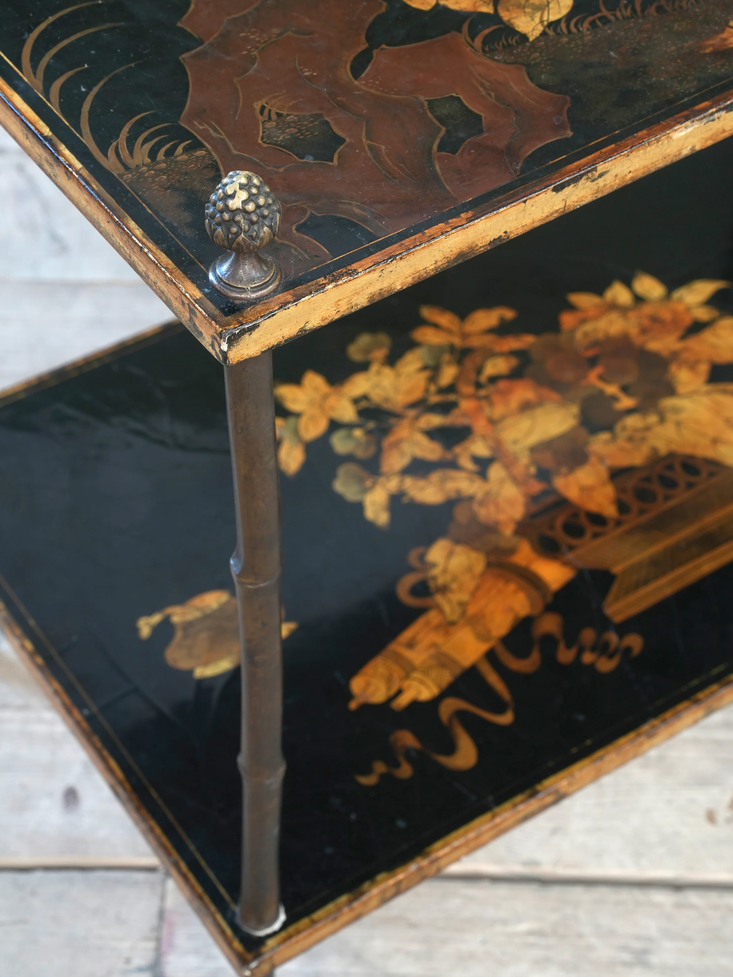 A Two Tier Chinoiserie Side Table - Image 5