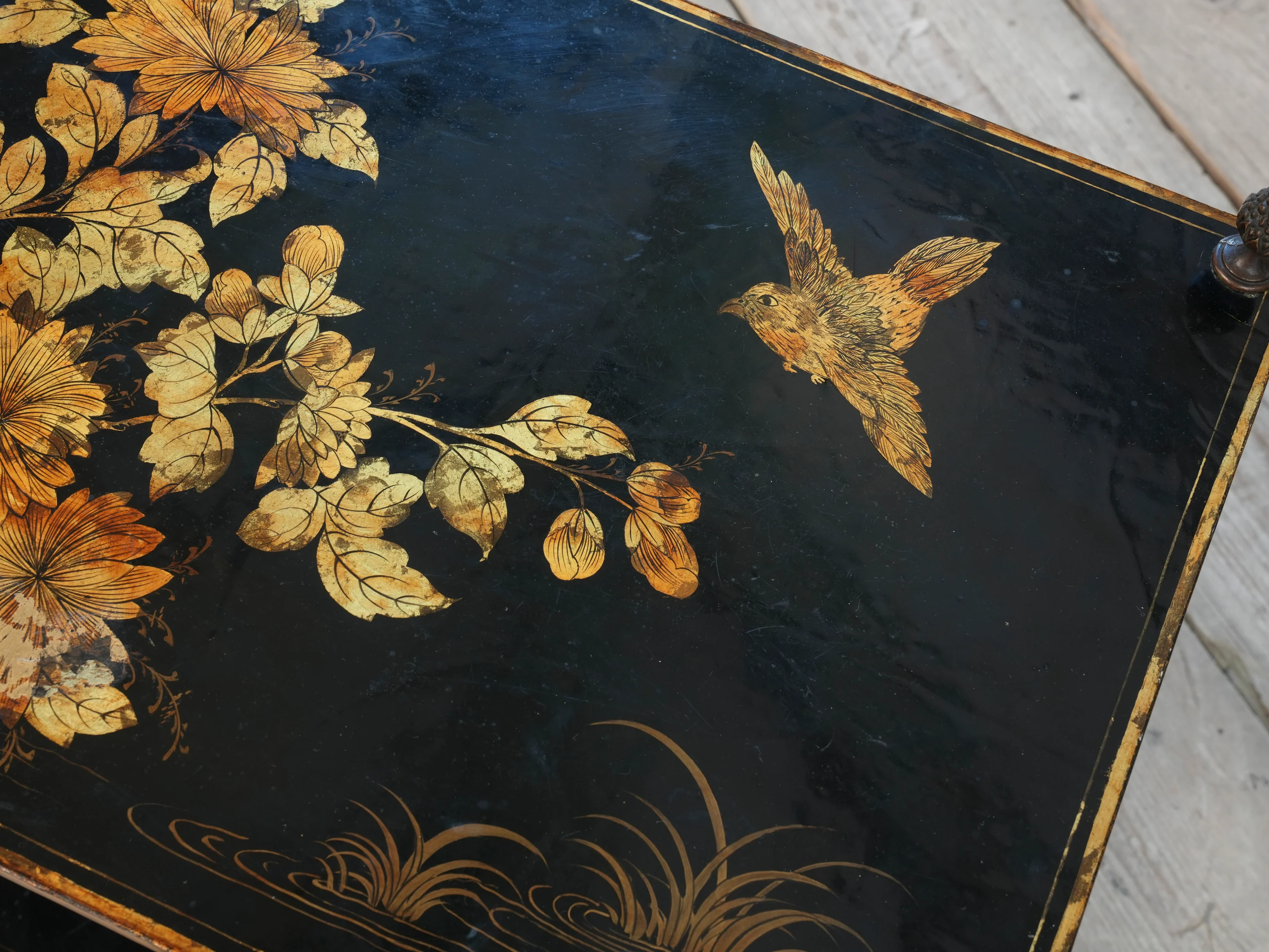 A Two Tier Chinoiserie Side Table - Image 8