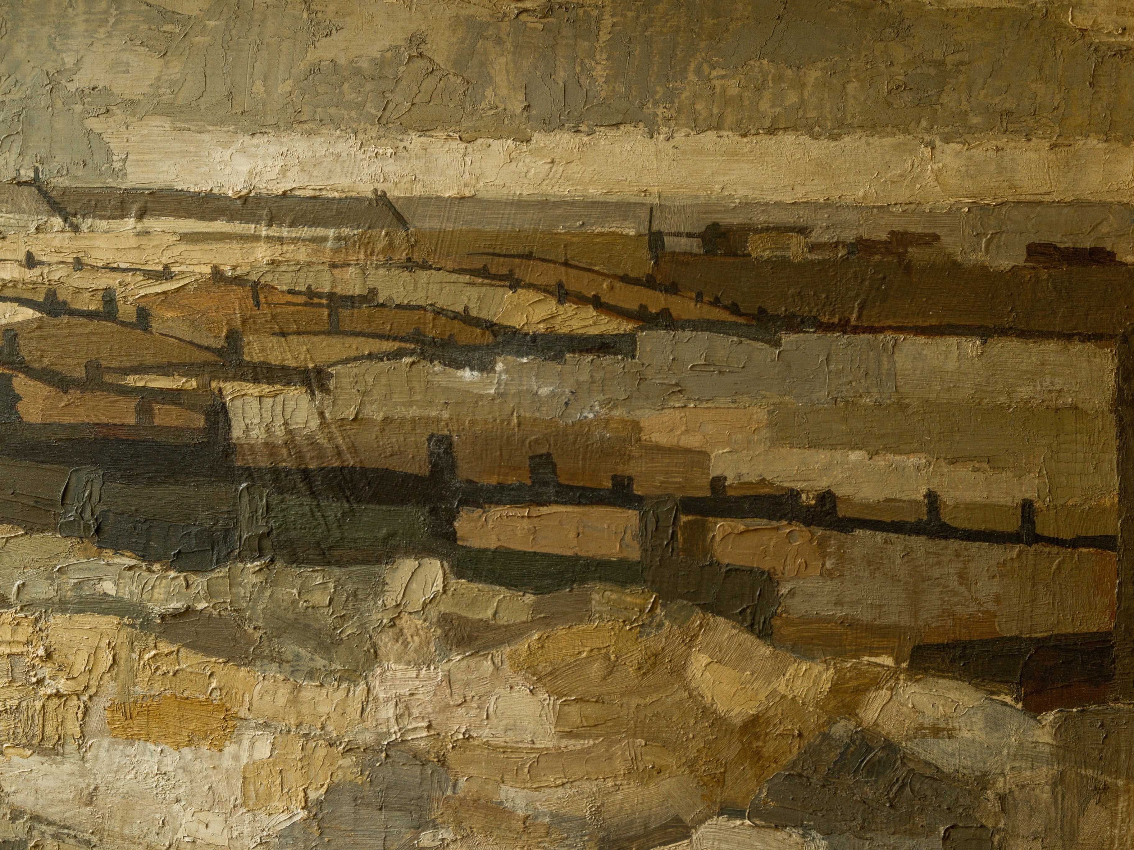 Abstract Oil on Board - Image 3