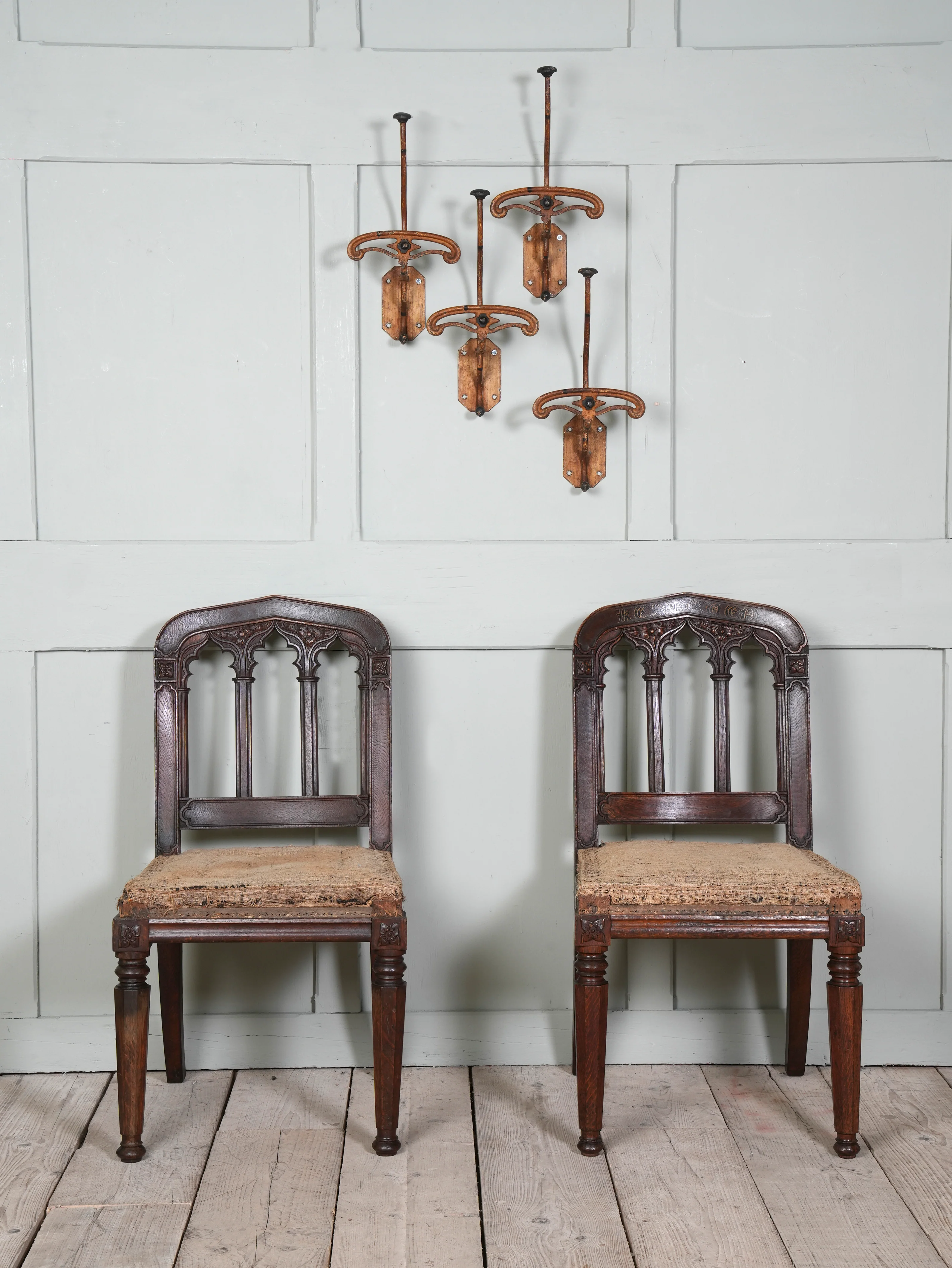 Four Large Hat & Coat Hooks - Image 4