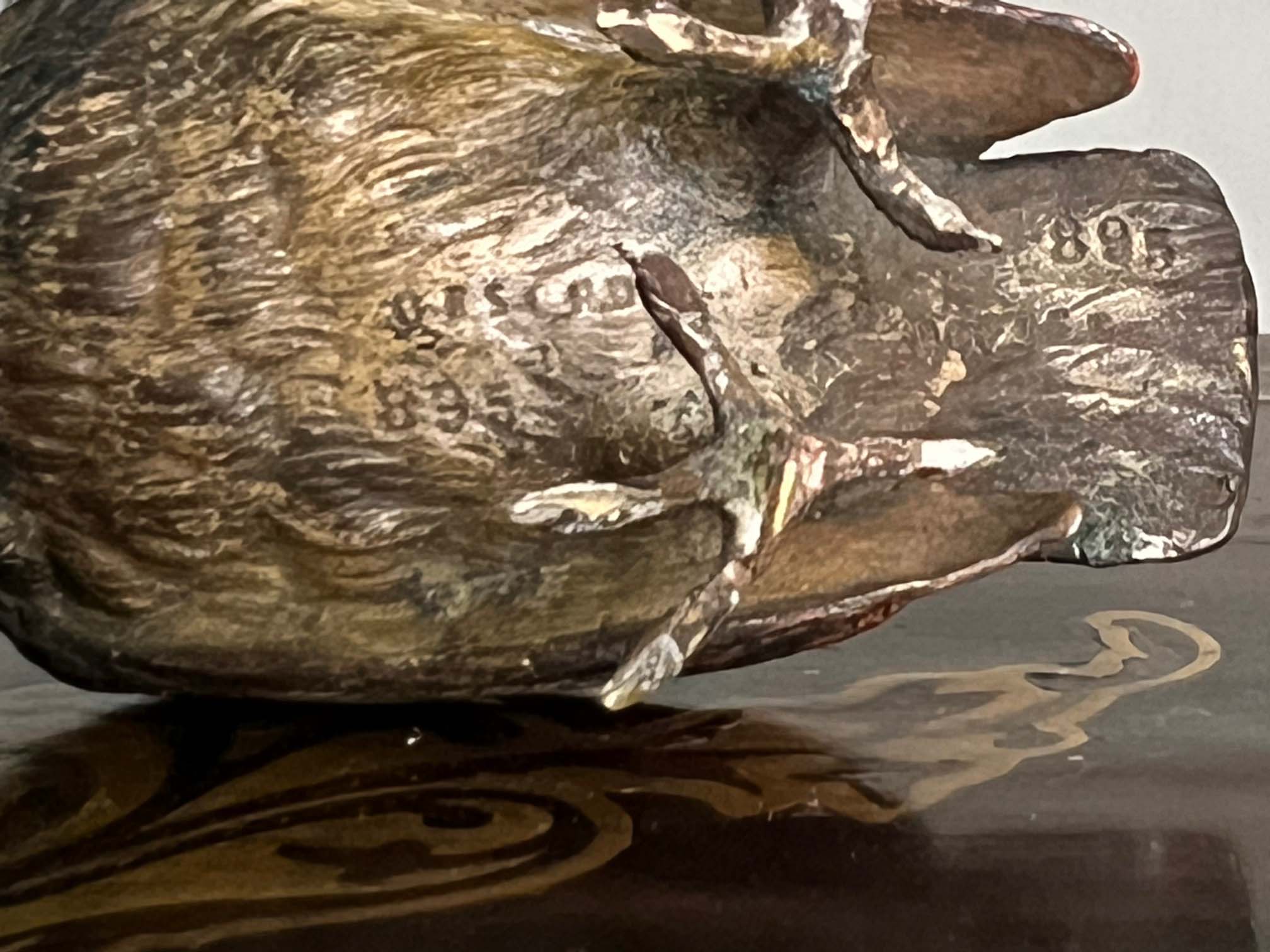 A Cold Painted Bronze Bird - Image 9