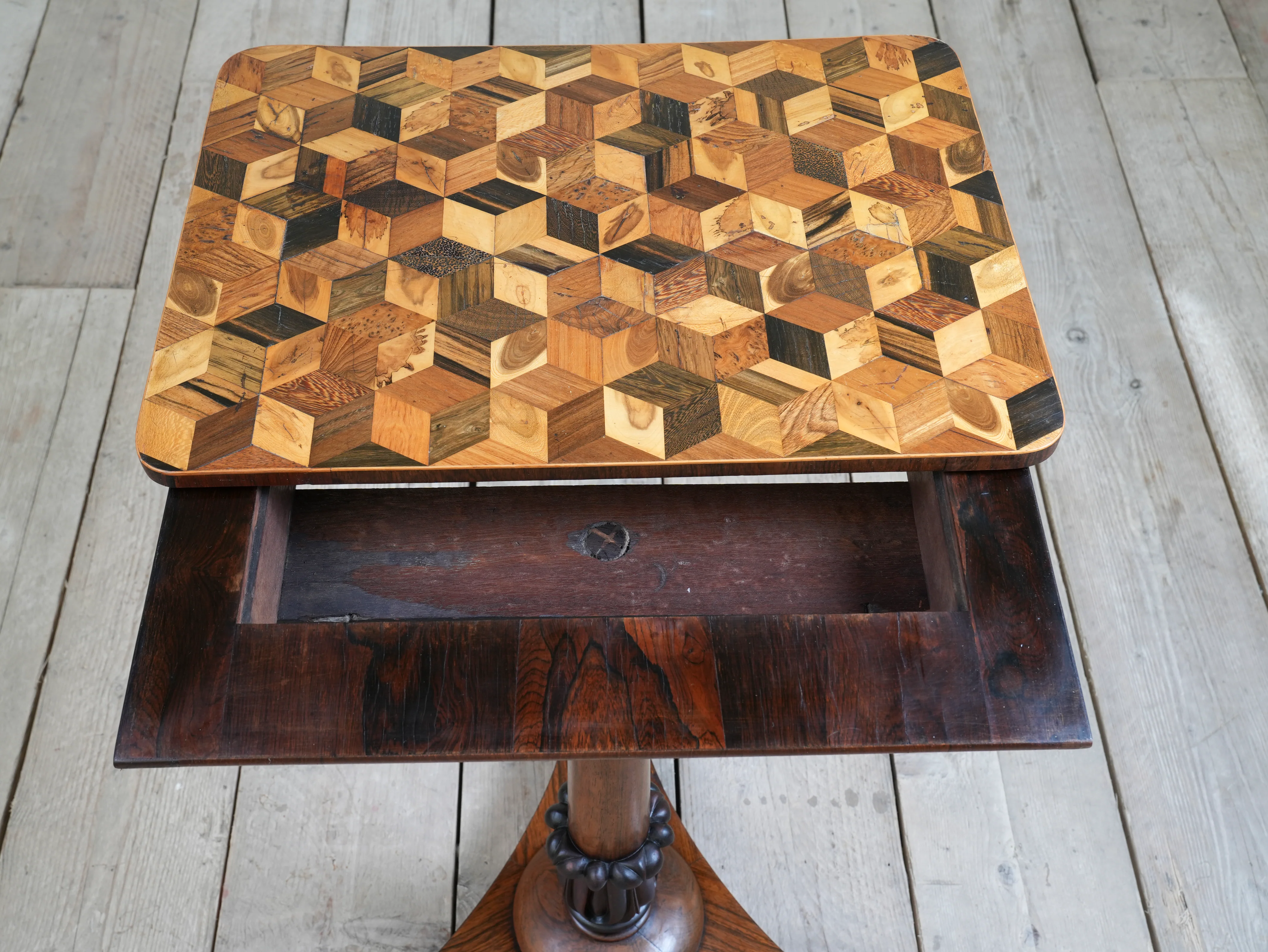 A William IV Specimen Wood Jardiniere Table by Turnbull - Image 9