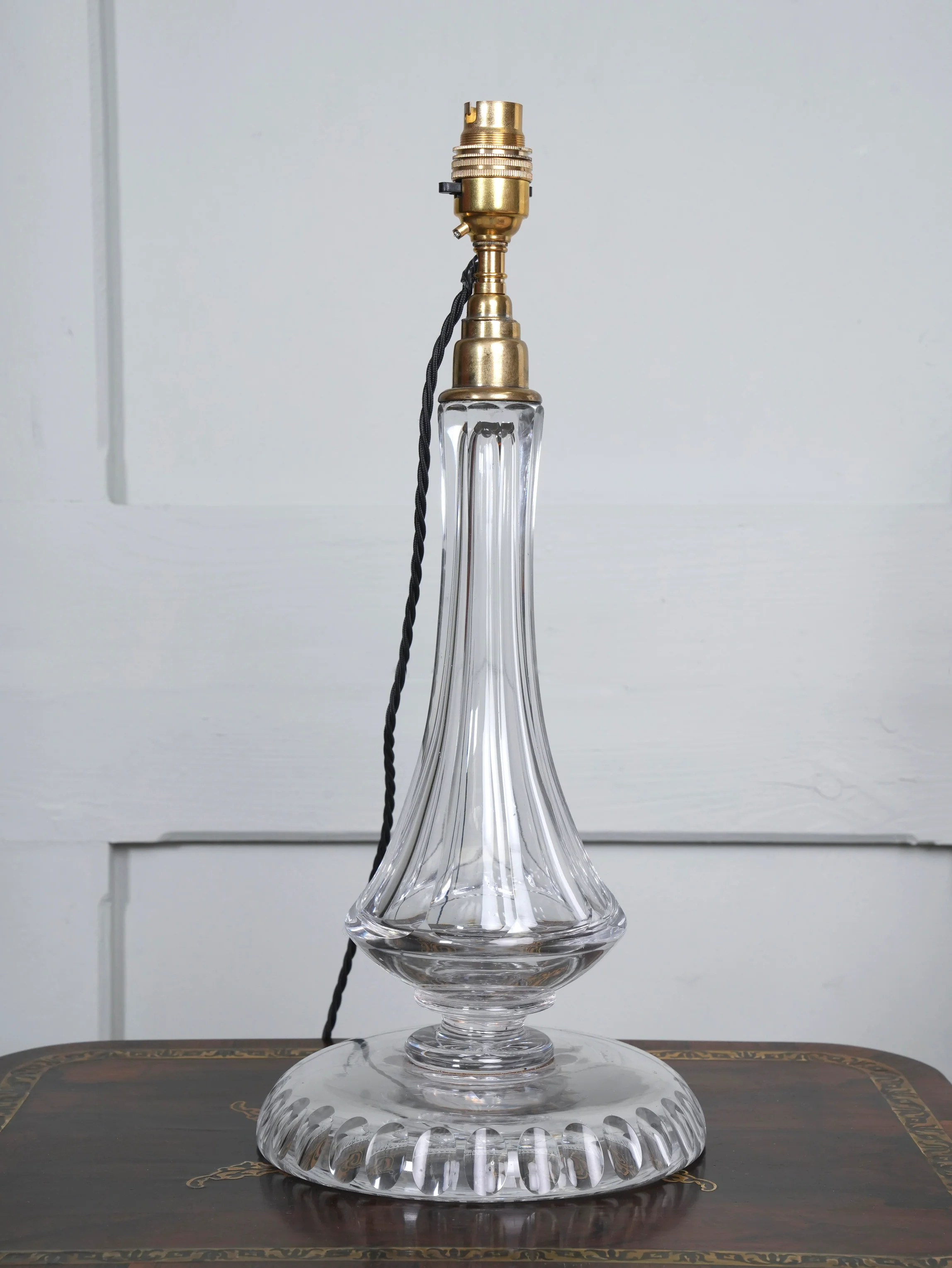 A 19th Century Cut Glass Table Lamp - Image 3