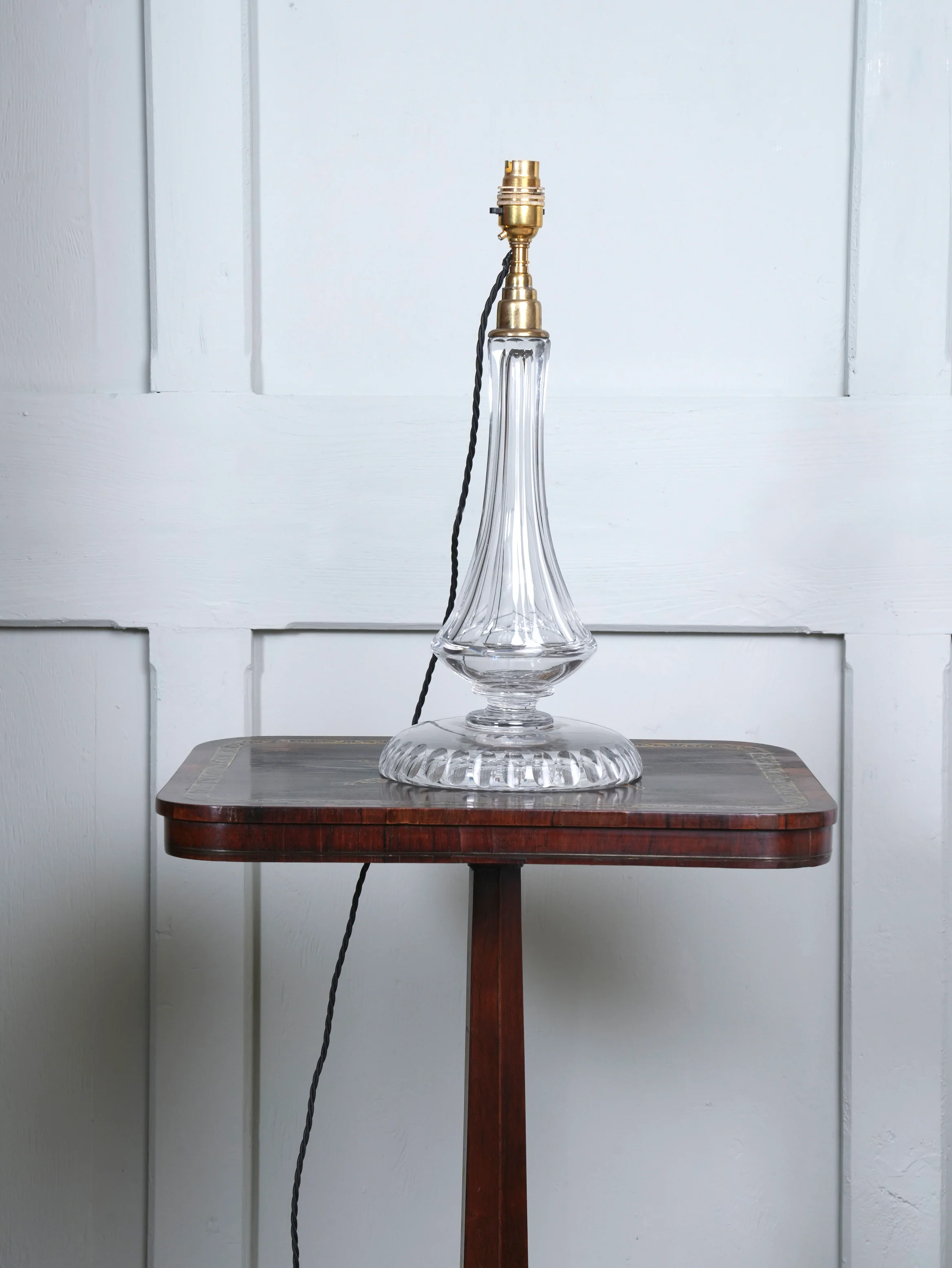 A 19th Century Cut Glass Table Lamp - Image 5