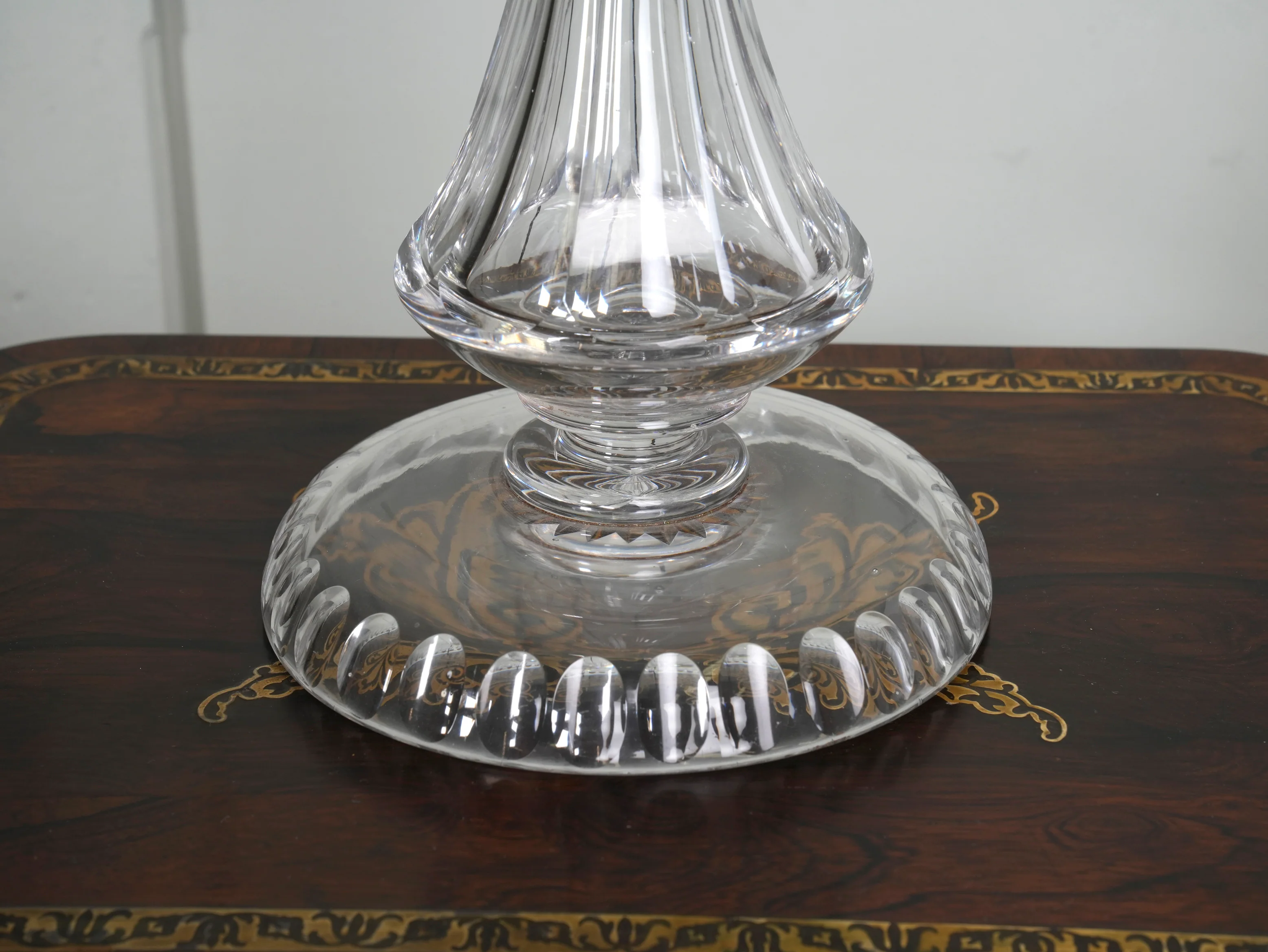A 19th Century Cut Glass Table Lamp - Image 9