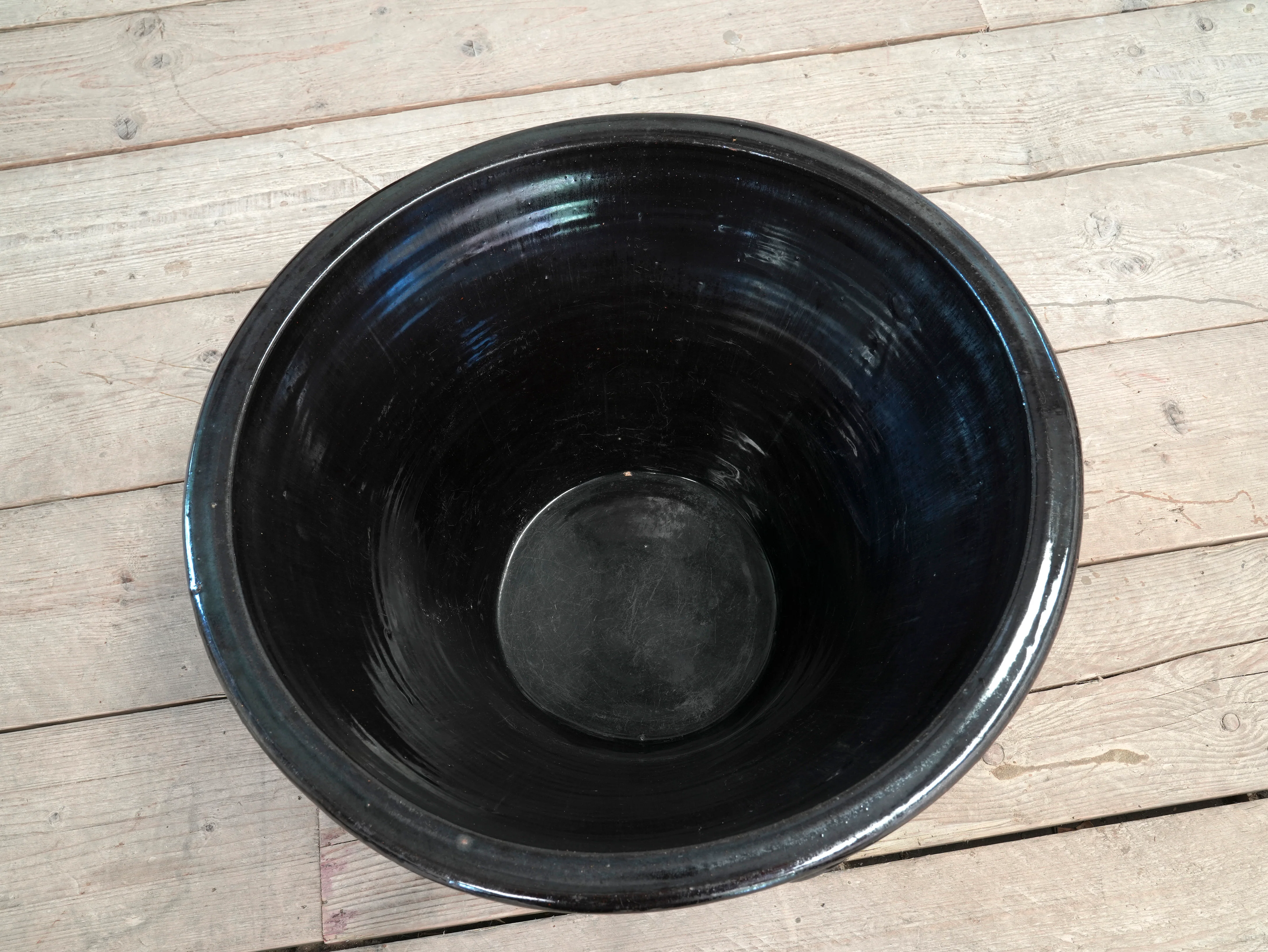 A Large Glazed 19th Century Dairy Bowl - Image 7