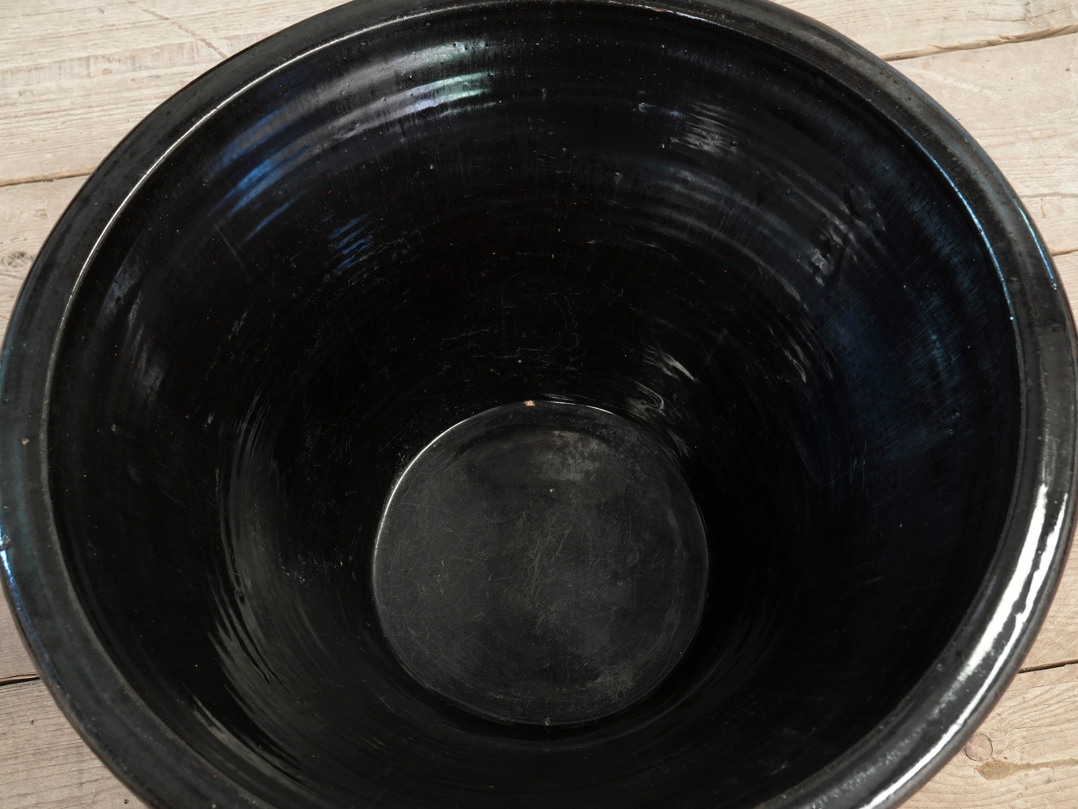 A Large Glazed 19th Century Dairy Bowl - Image 9