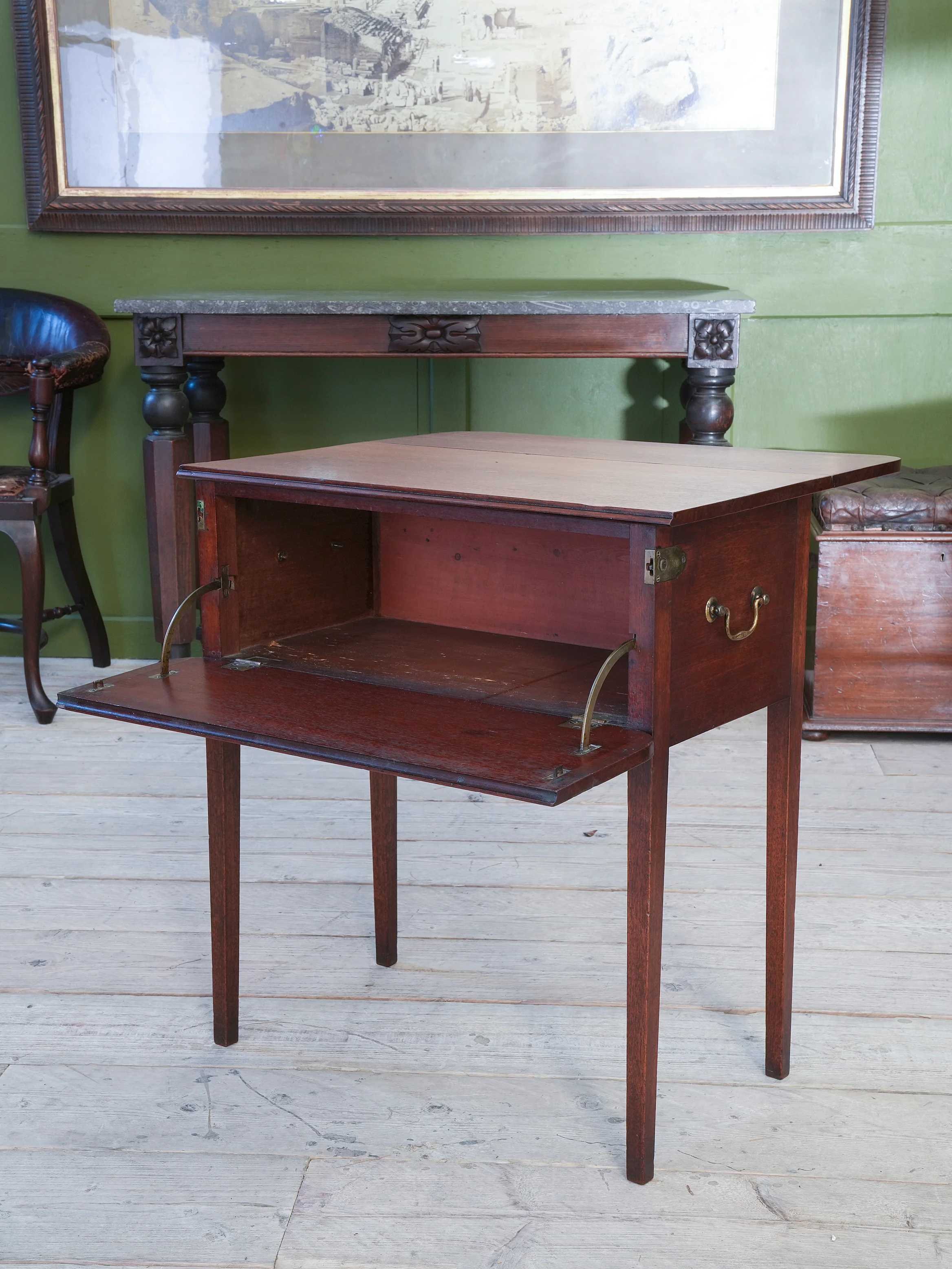 A Regency Mahogany Deception Table - Image 9