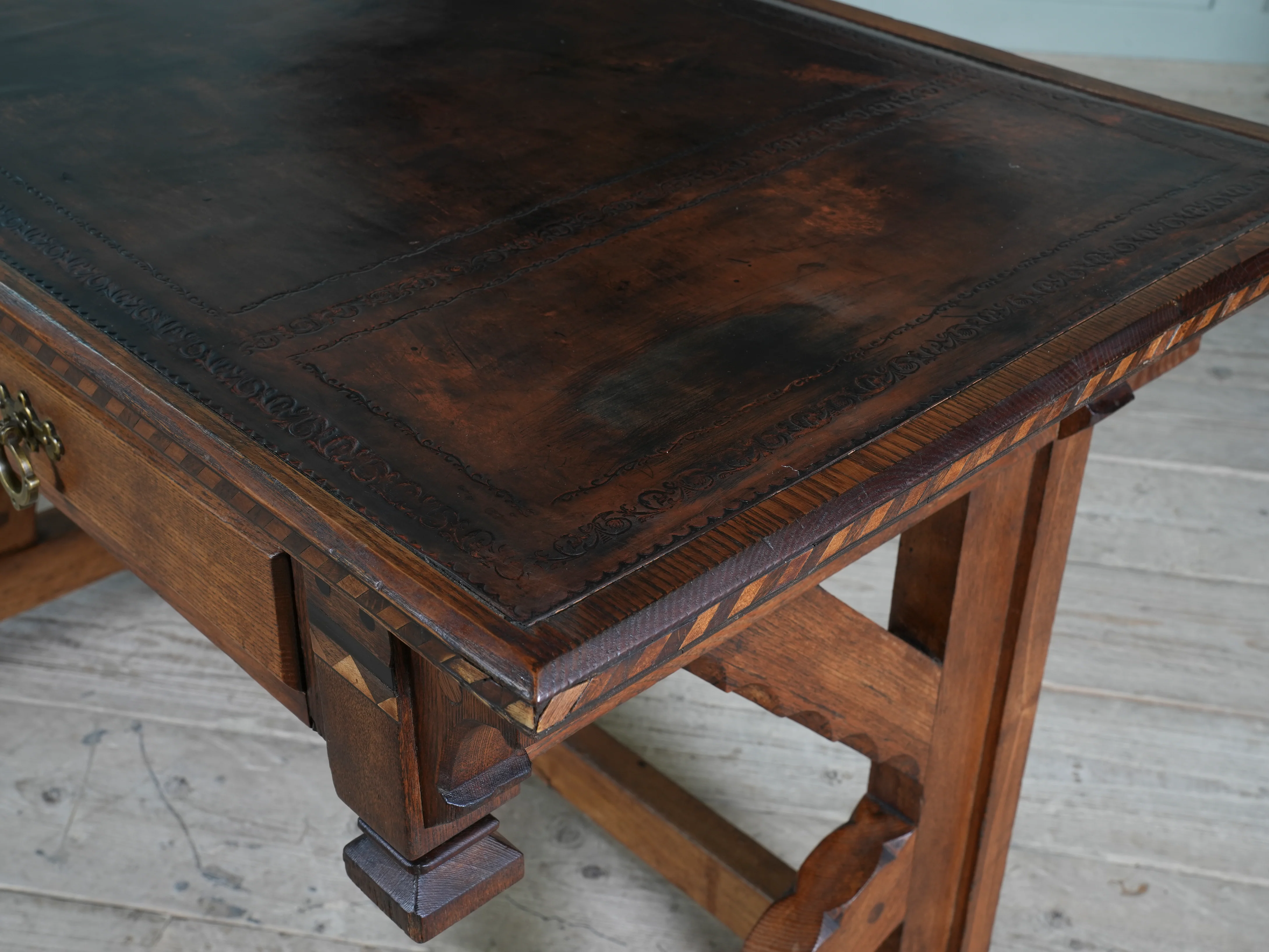 A Gothic Revival Desk in the manner of Charles Bevan - Image 14