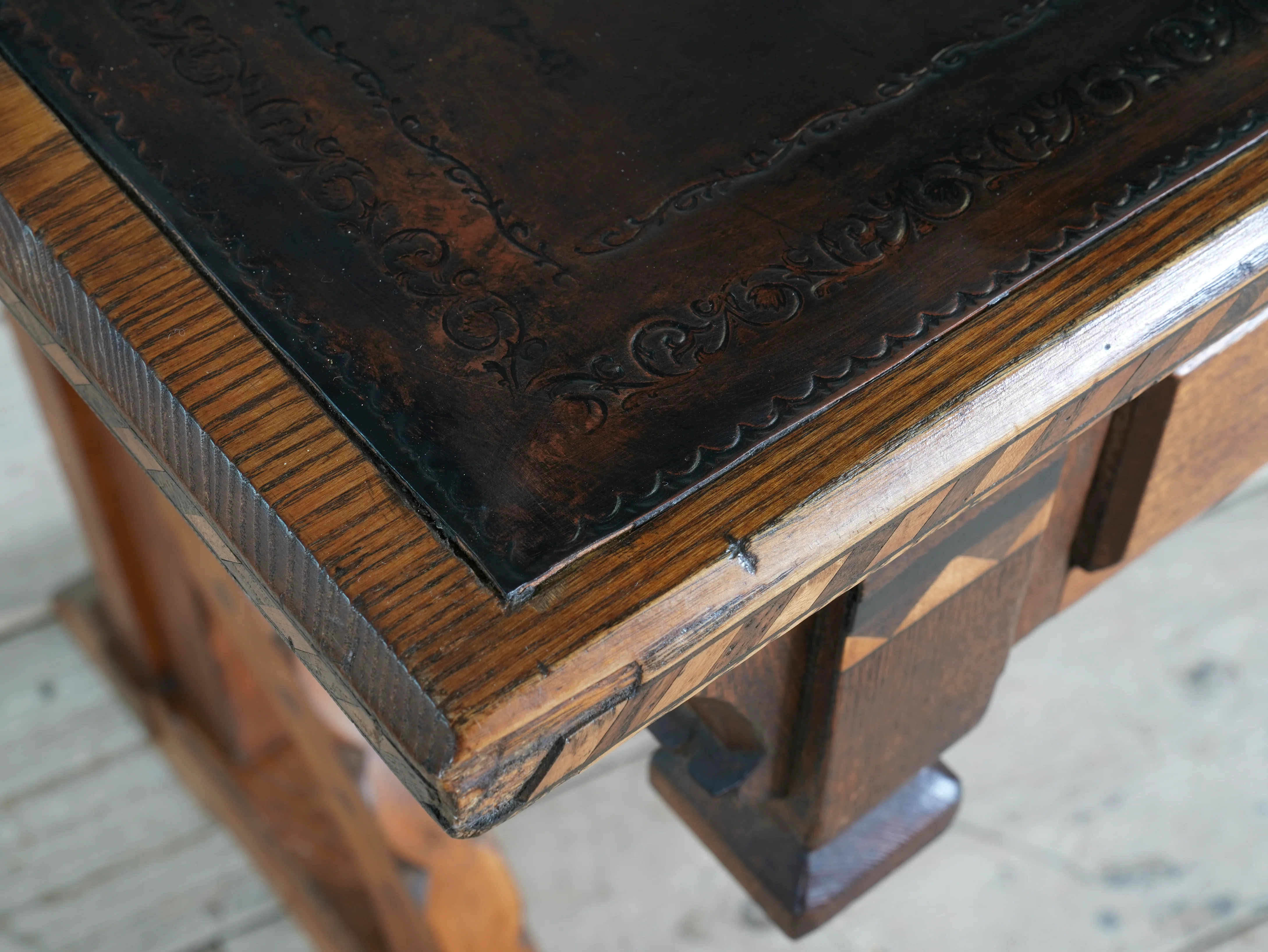 A Gothic Revival Desk in the manner of Charles Bevan - Image 15