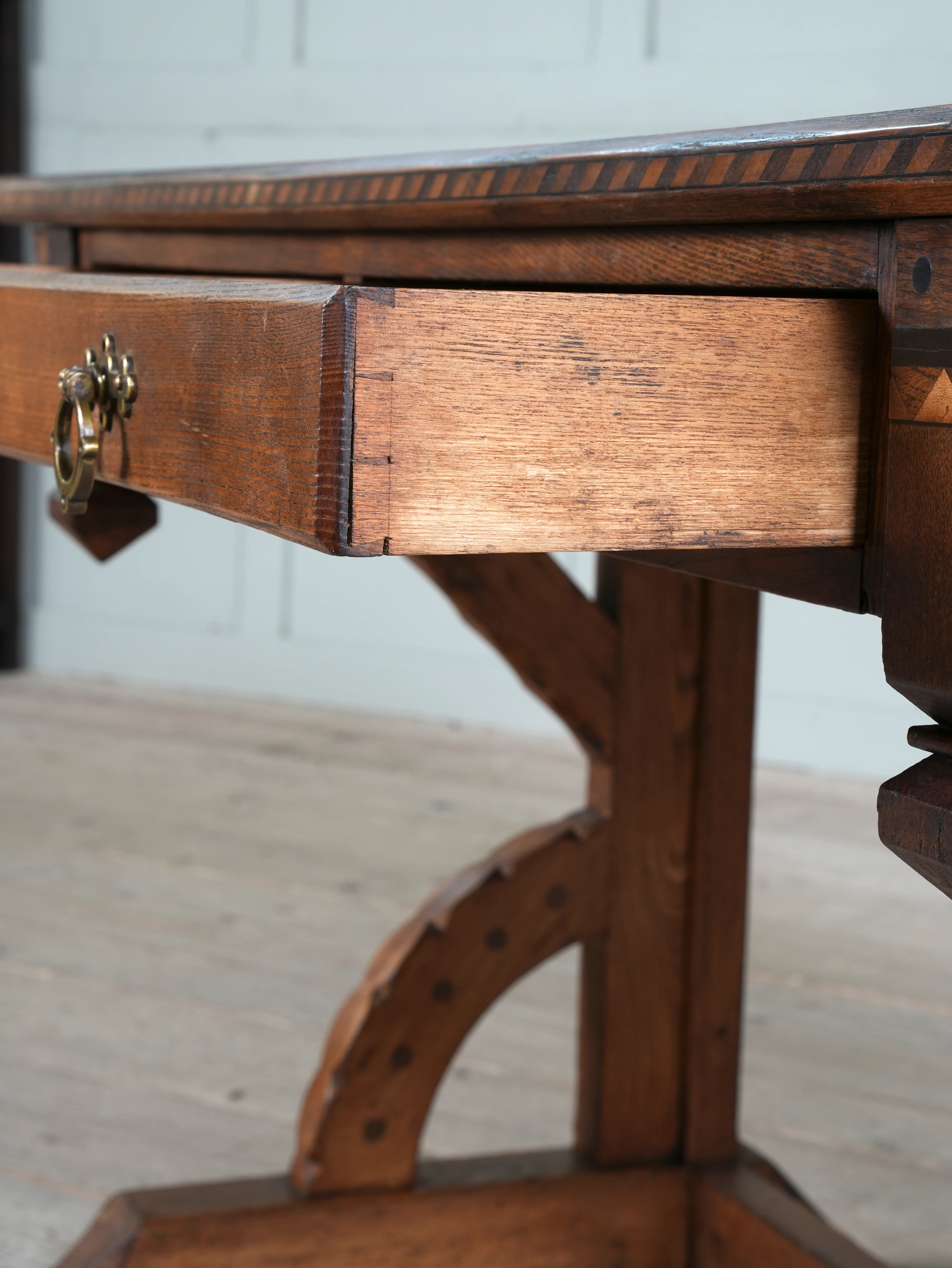 A Gothic Revival Desk in the manner of Charles Bevan - Image 8