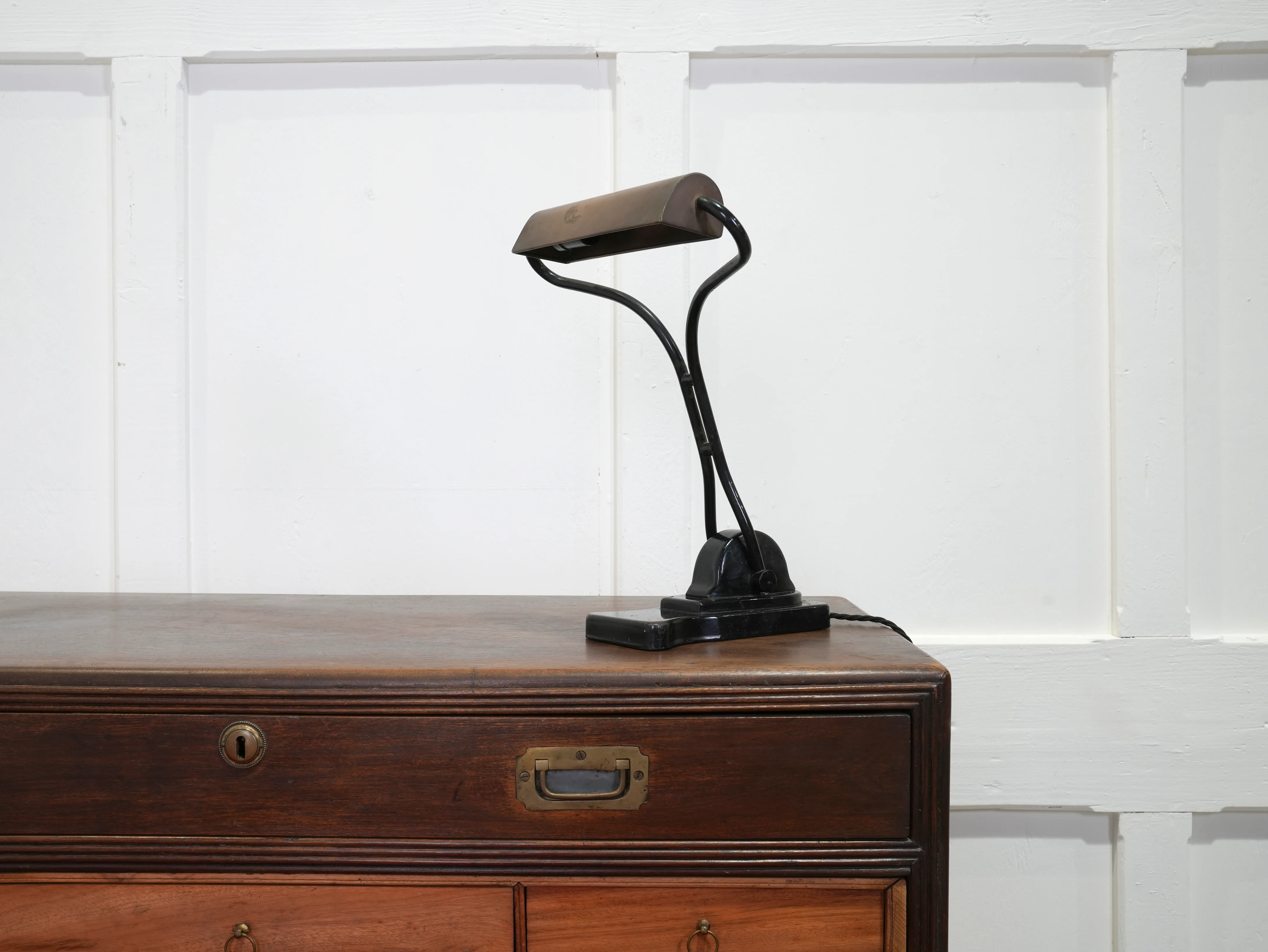 A Copper & Steel Desk Lamp - Image 8