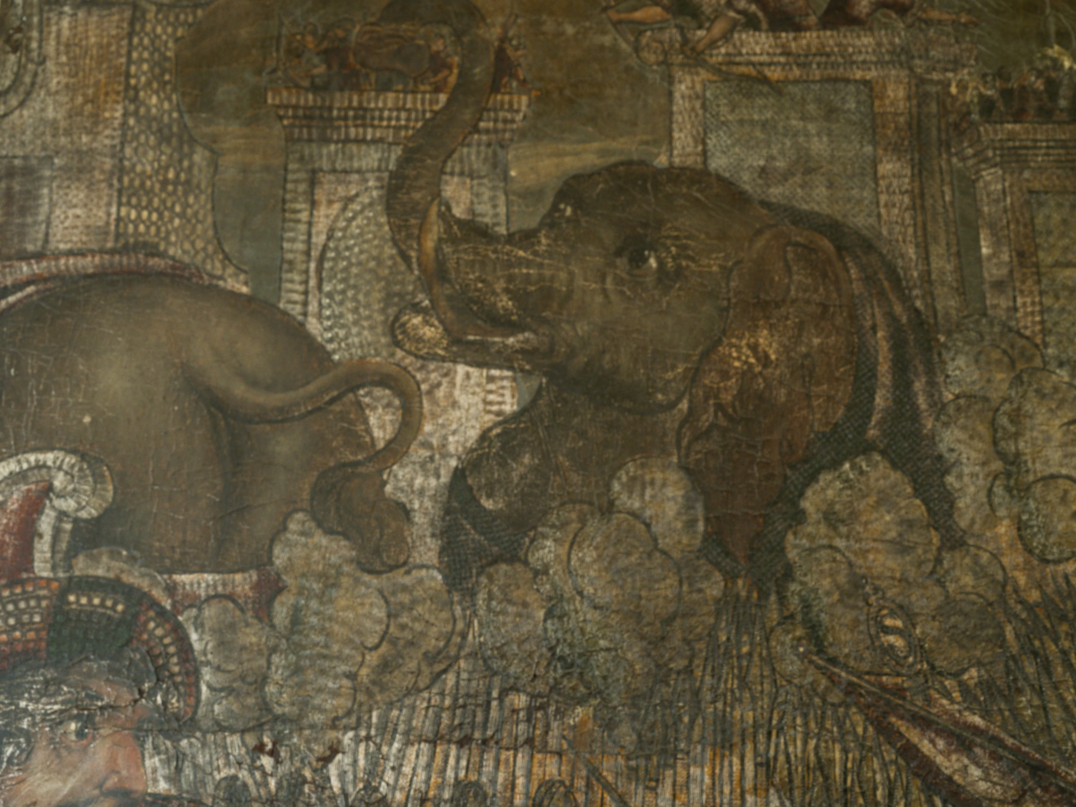 18th Century Oil on Leather "The Battle of Cannae" - Image 10