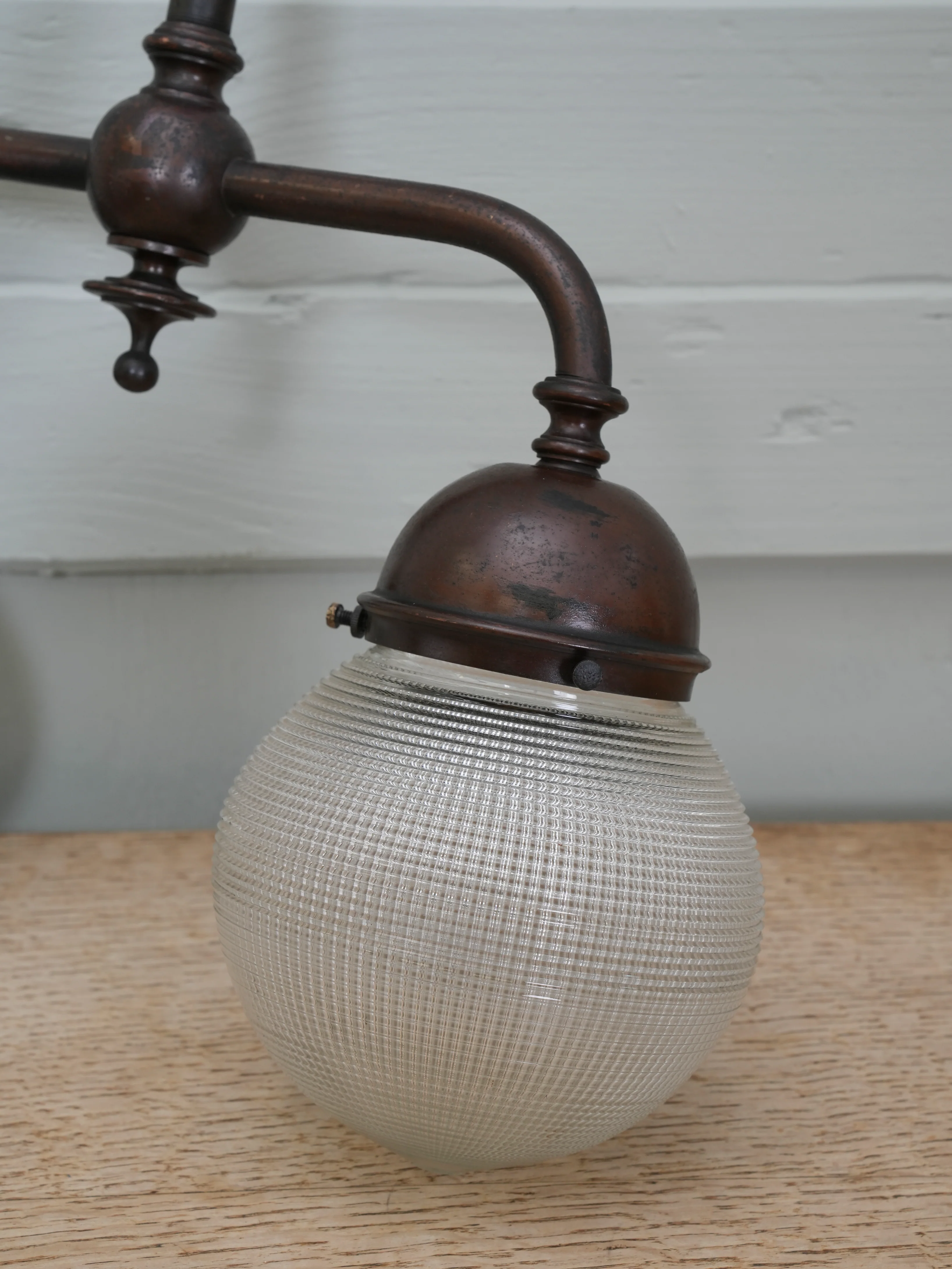 A Twin Holophane Ceiling Light - Image 2