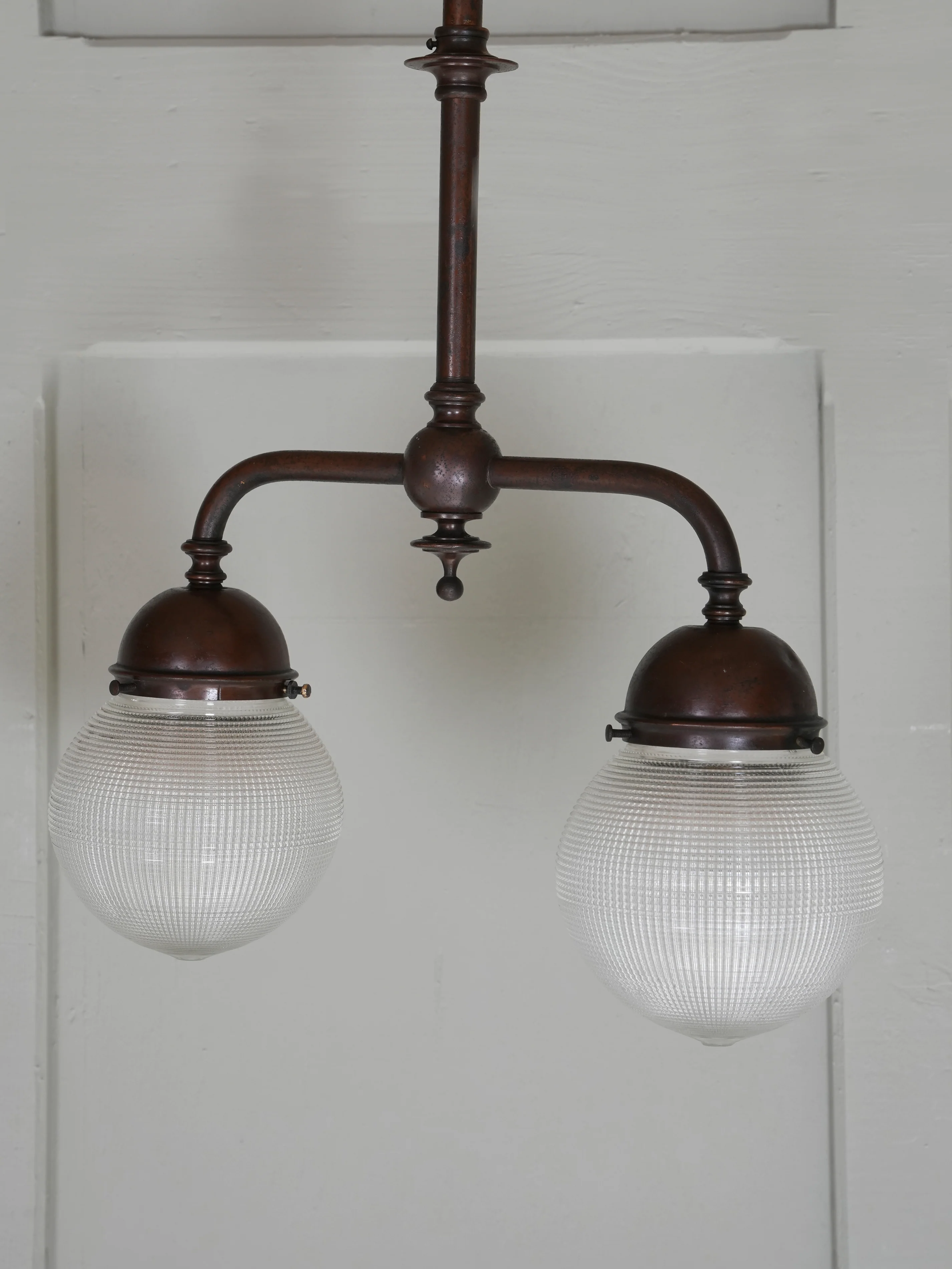 A Twin Holophane Ceiling Light - Image 5