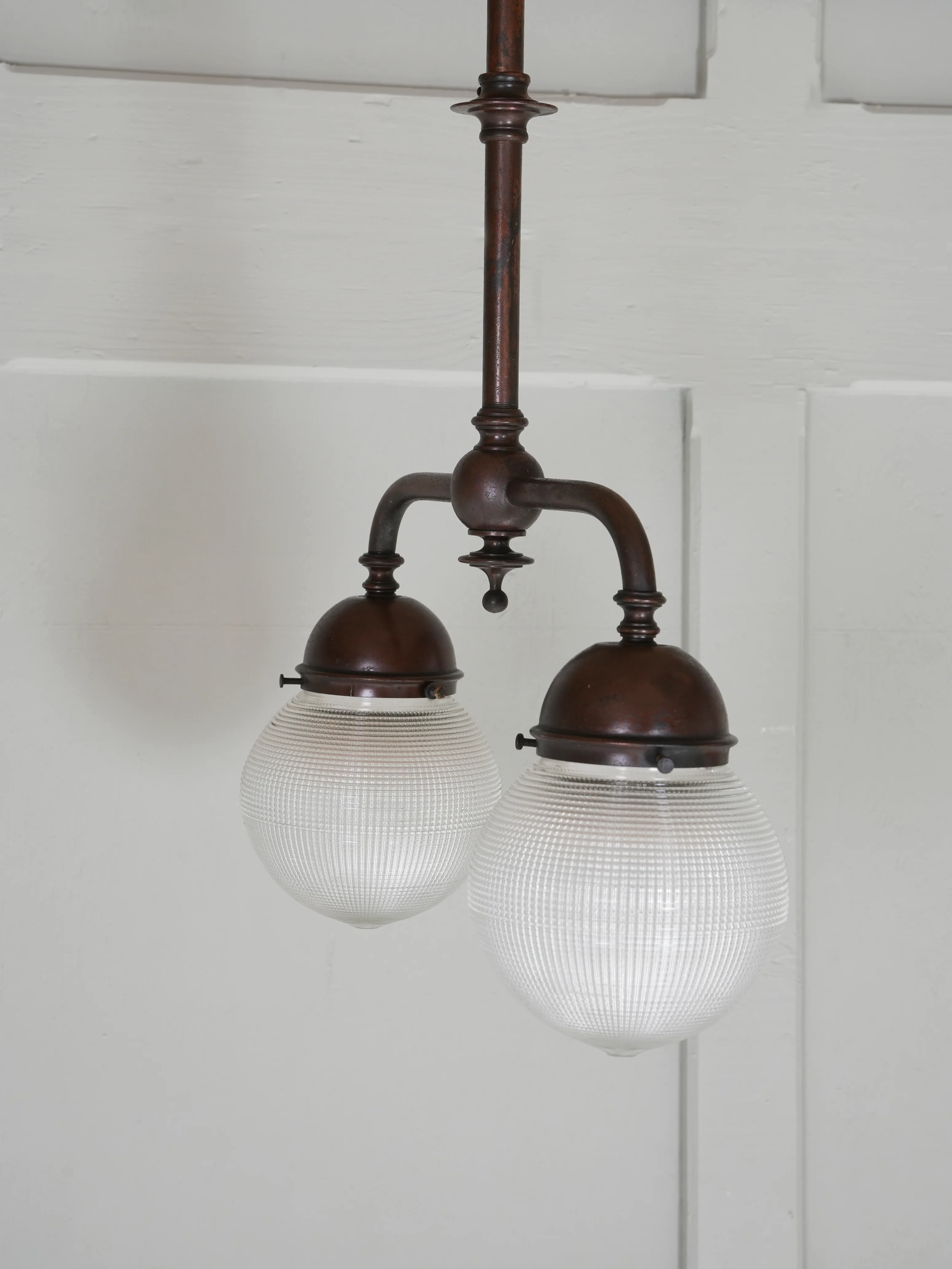 A Twin Holophane Ceiling Light - Image 7