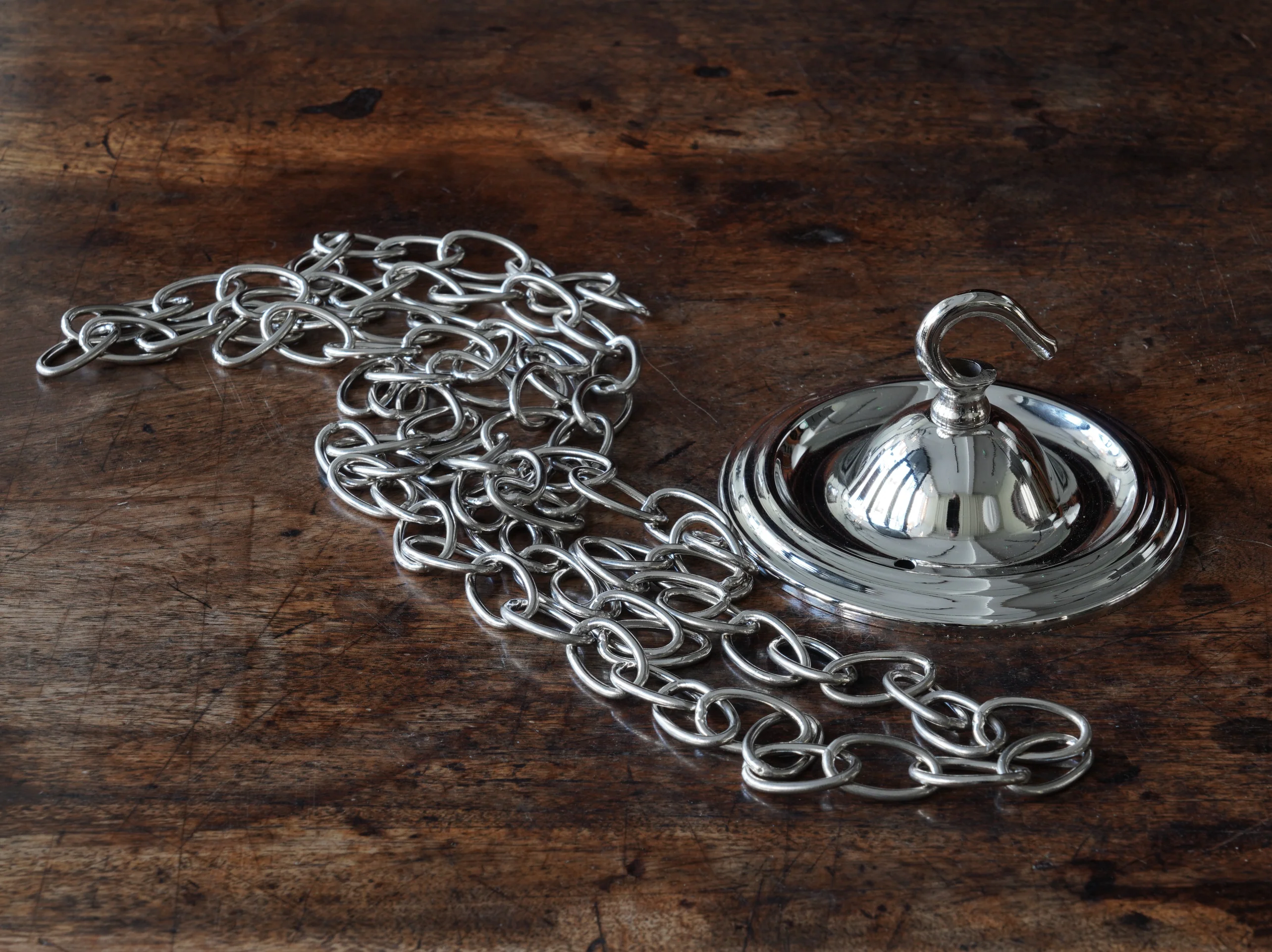 The Capel Bach Opaline Glass Pendant in Nickel - Image 9