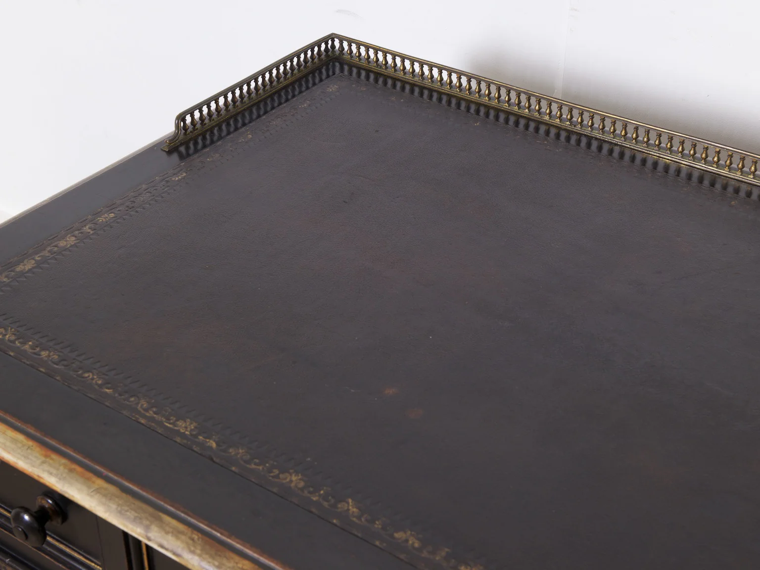 Ebonised & Gilt Desk - Image 5