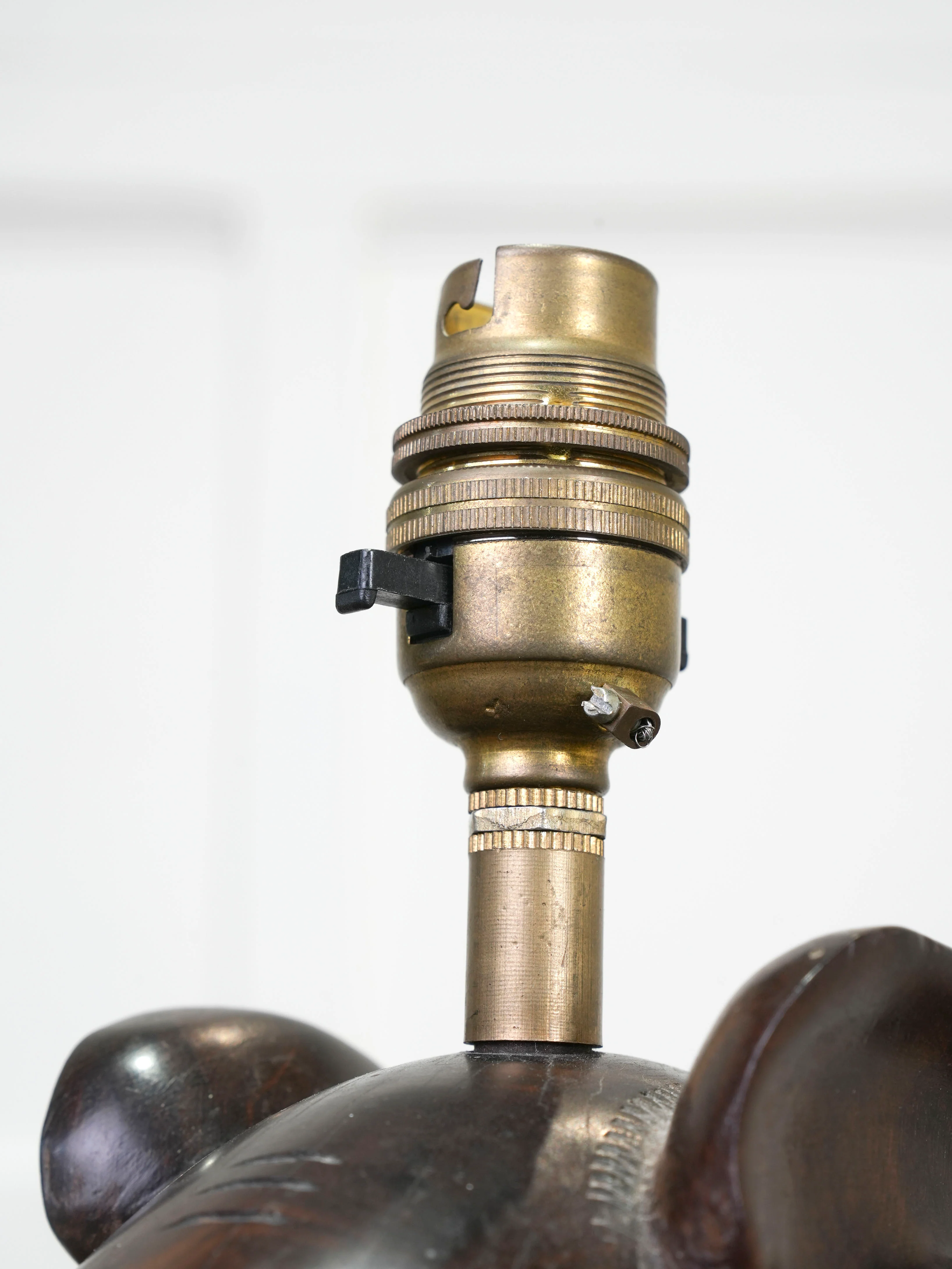 A Rosewood Elephant Table Light - Image 10