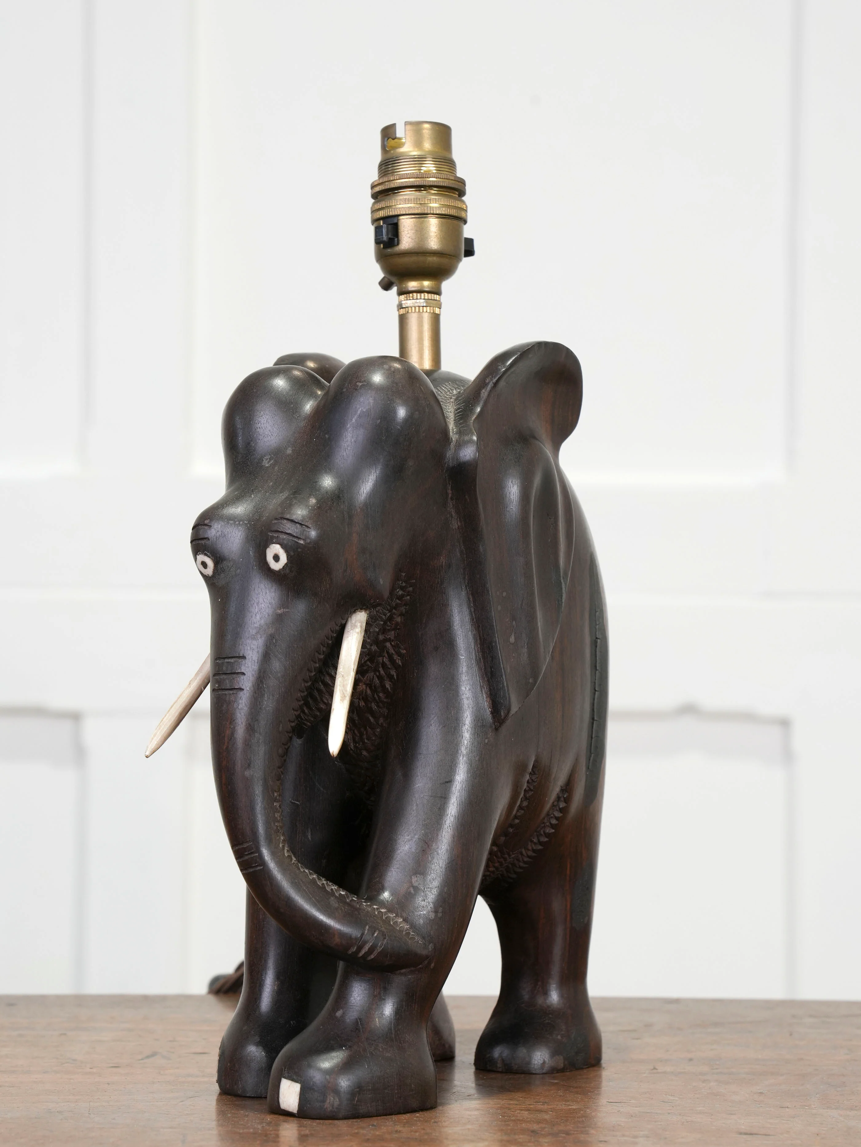 A Rosewood Elephant Table Light - Image 6