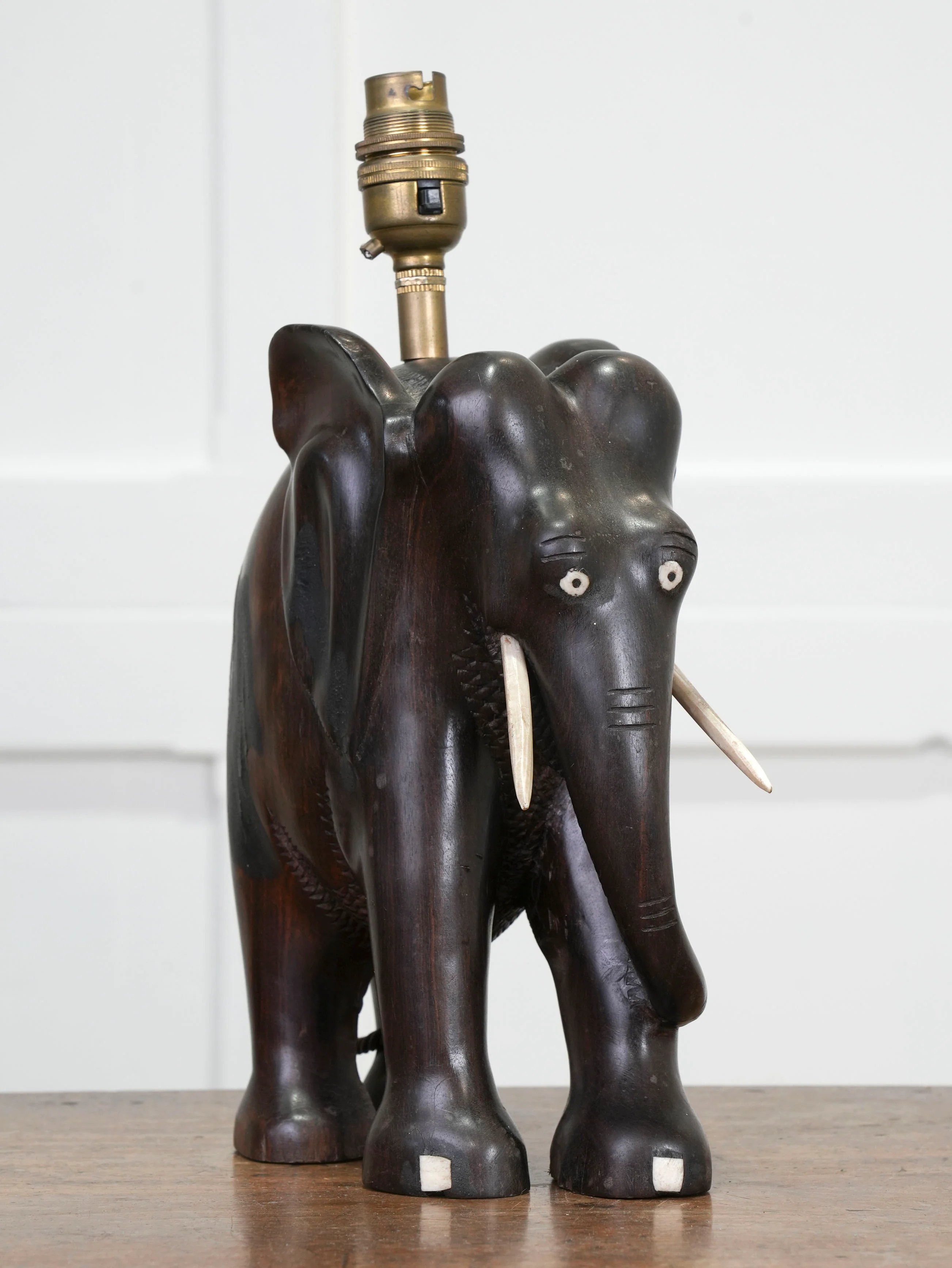 A Rosewood Elephant Table Light - Image 7