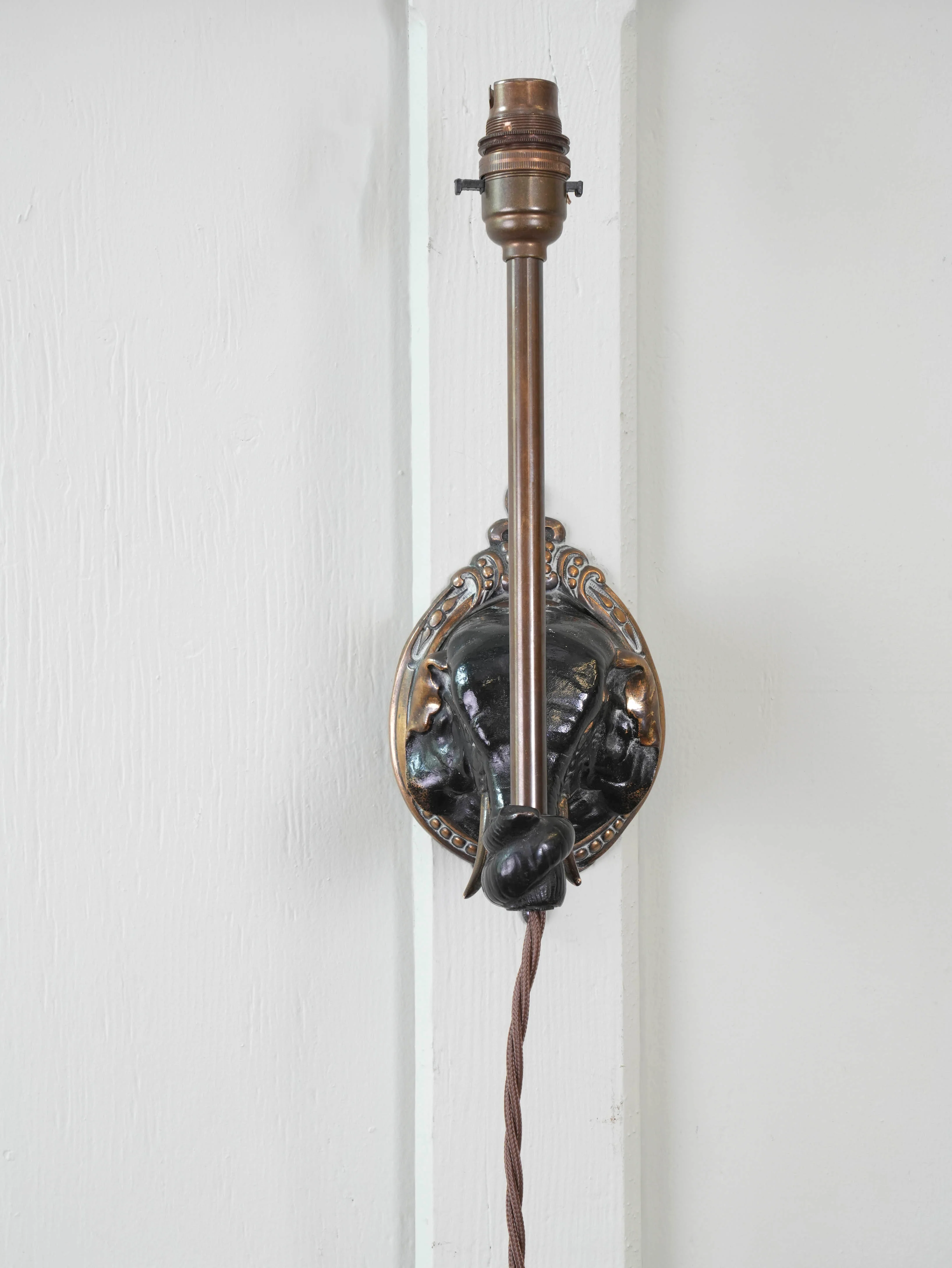 Cold Painted Bronze Elephant Wall Light - Image 5
