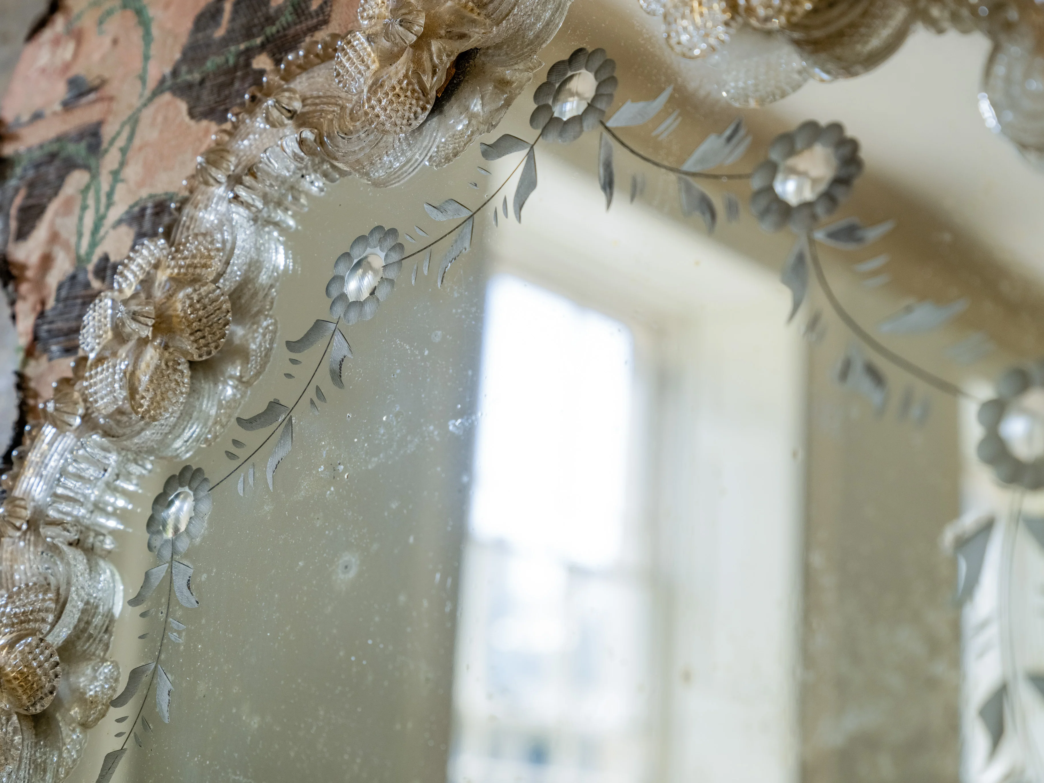 Island Bizzare Fabric Covered Mirror - Image 5