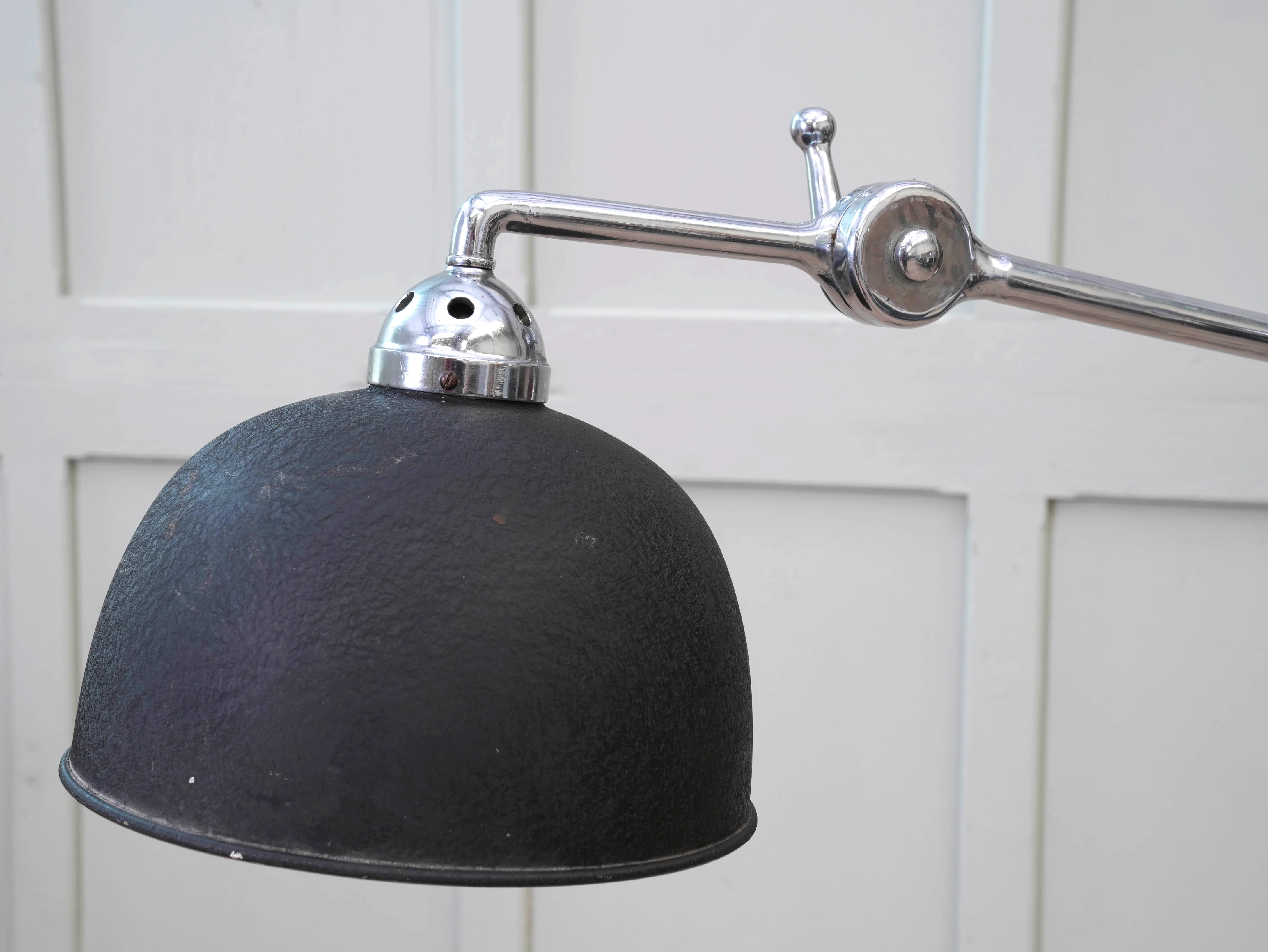 An Adjustable Nickel Plated Floor Lamp - Image 8