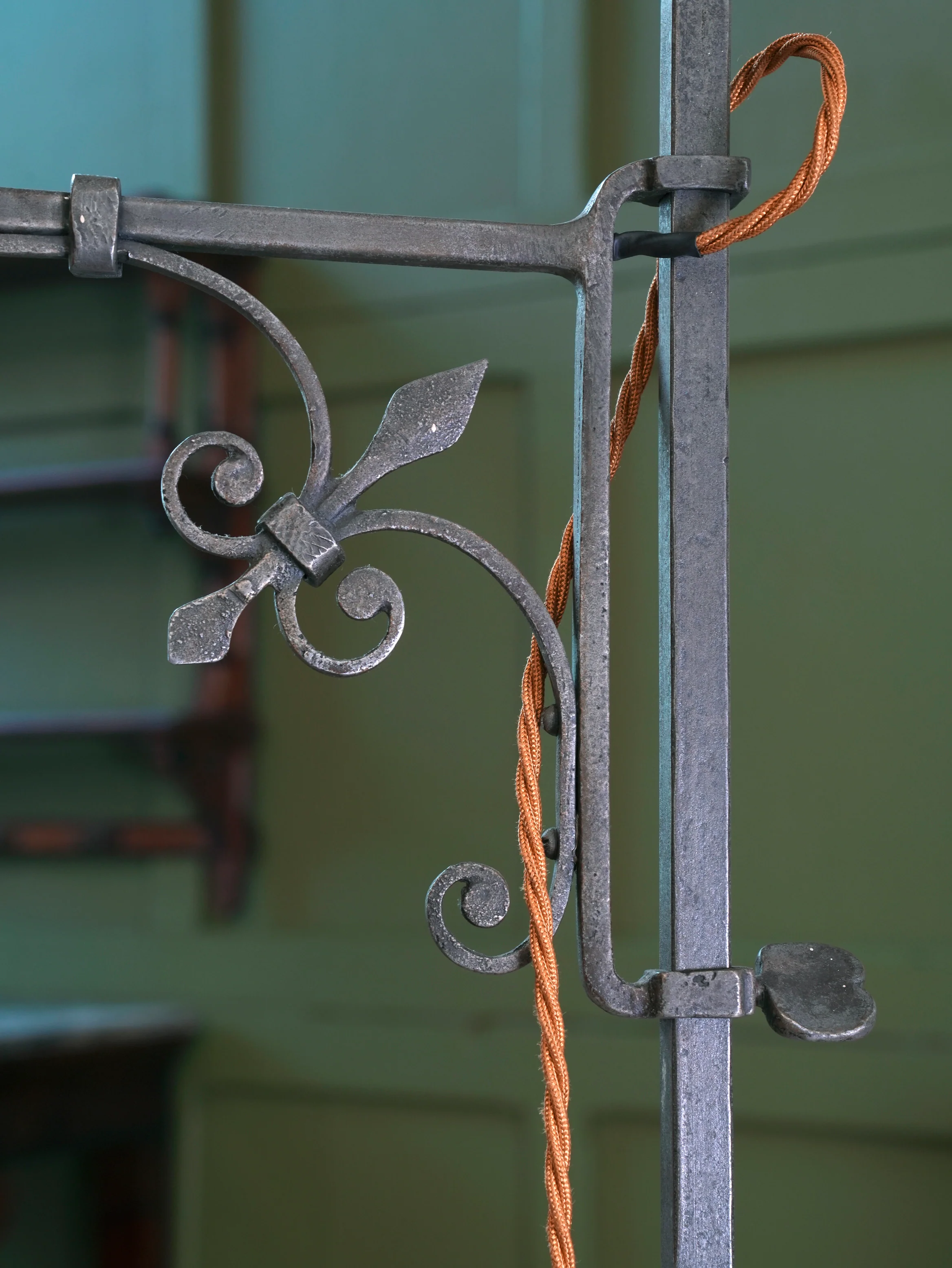 A Pair of Wrought Iron Floor Lamps - Image 9