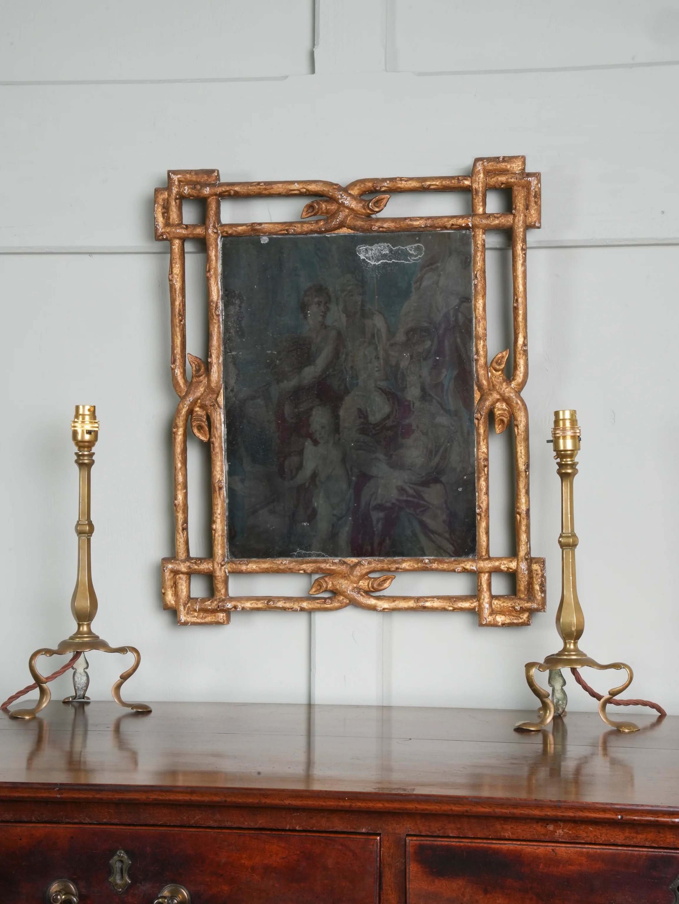A 19th Century Giltwood & Gesso Mirror - Image 2
