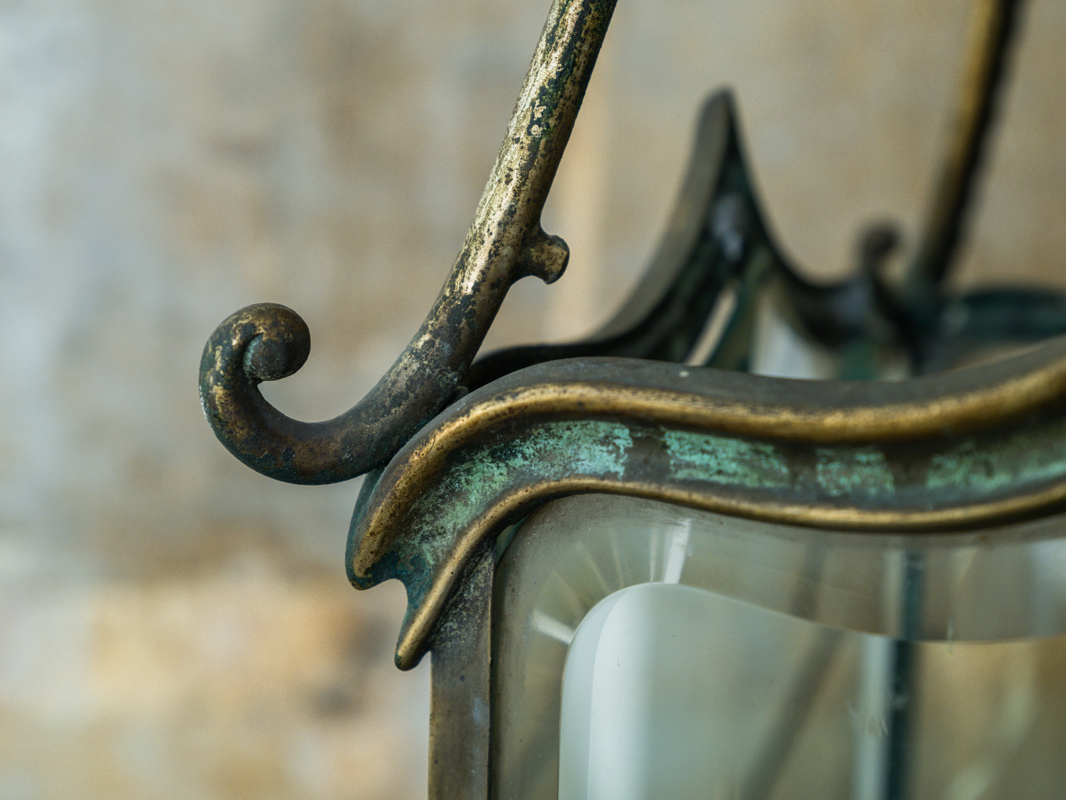 A Mid 19th Century Brass Hall Lantern - Image 8