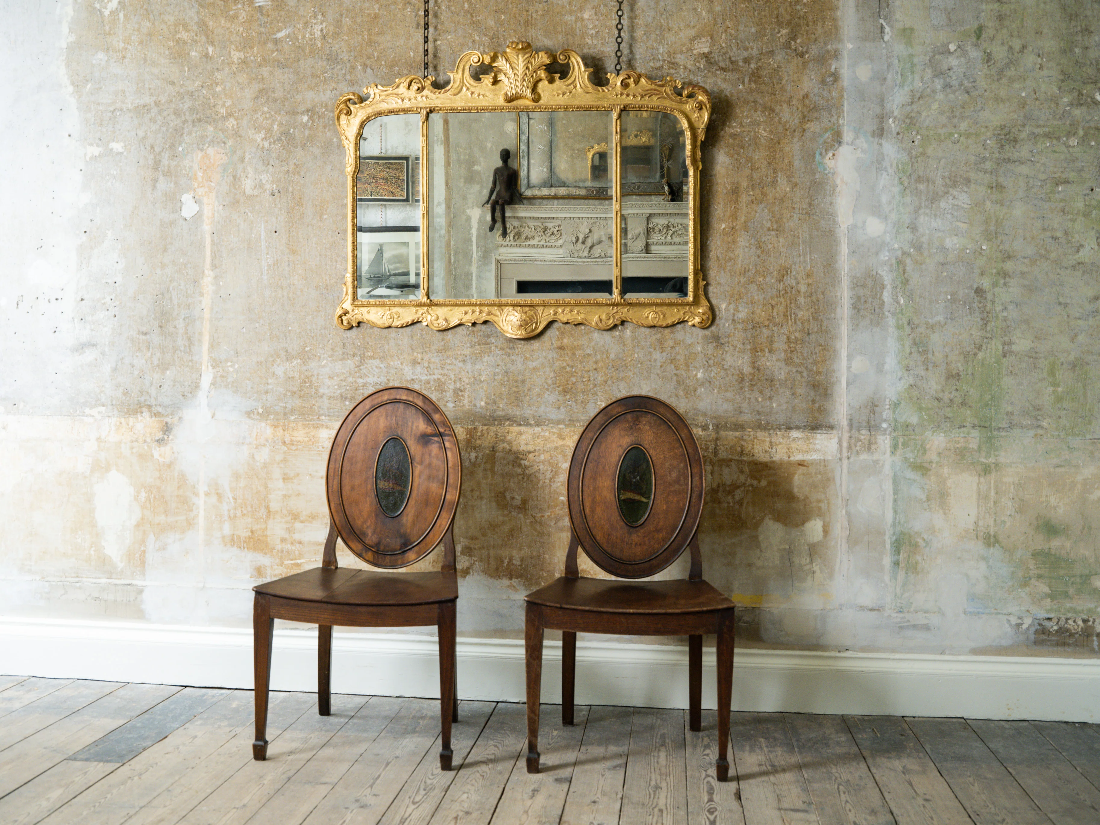 A George I Triptych Overmantel Mirror - Image 10