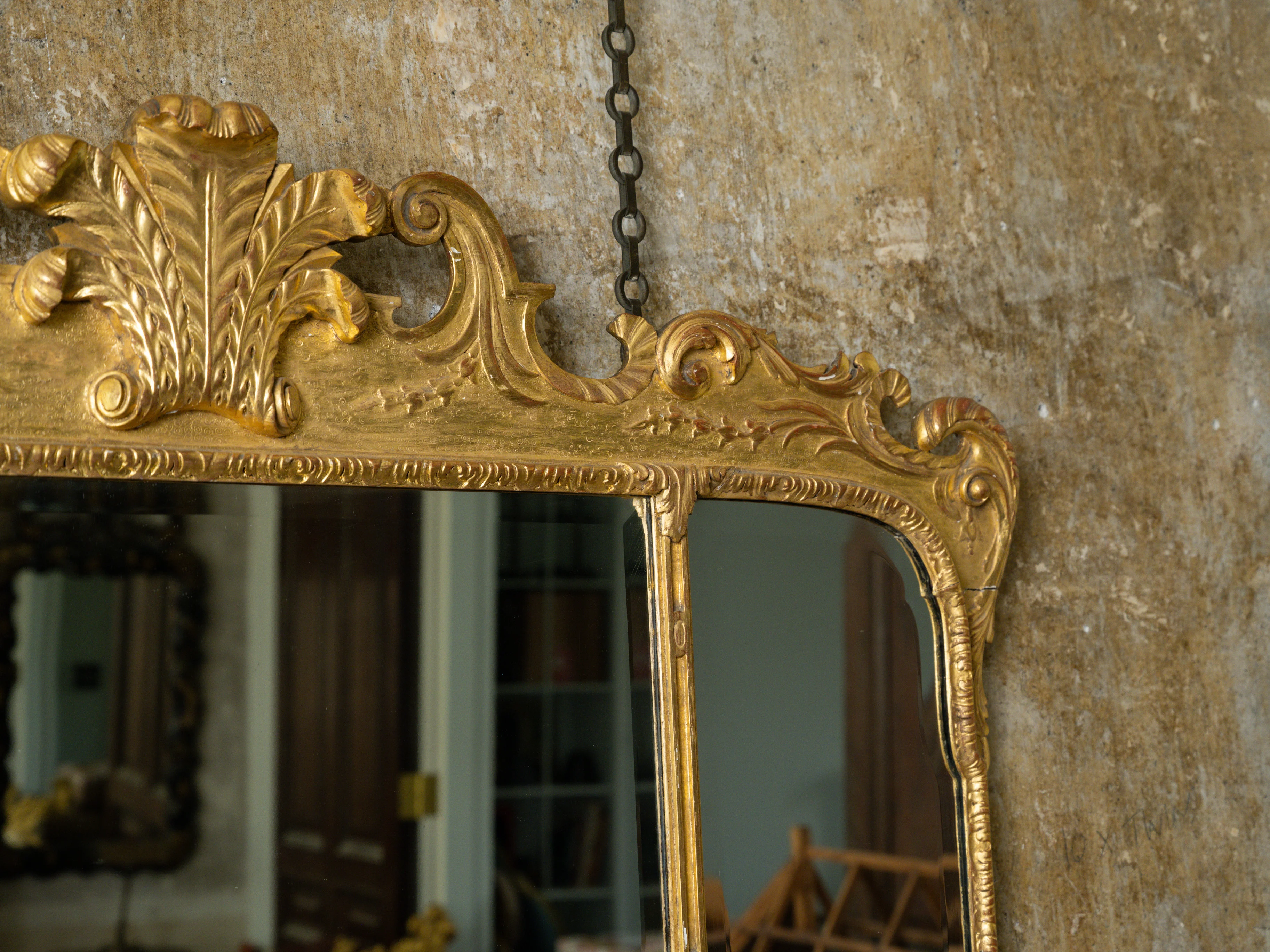 A George I Triptych Overmantel Mirror - Image 8