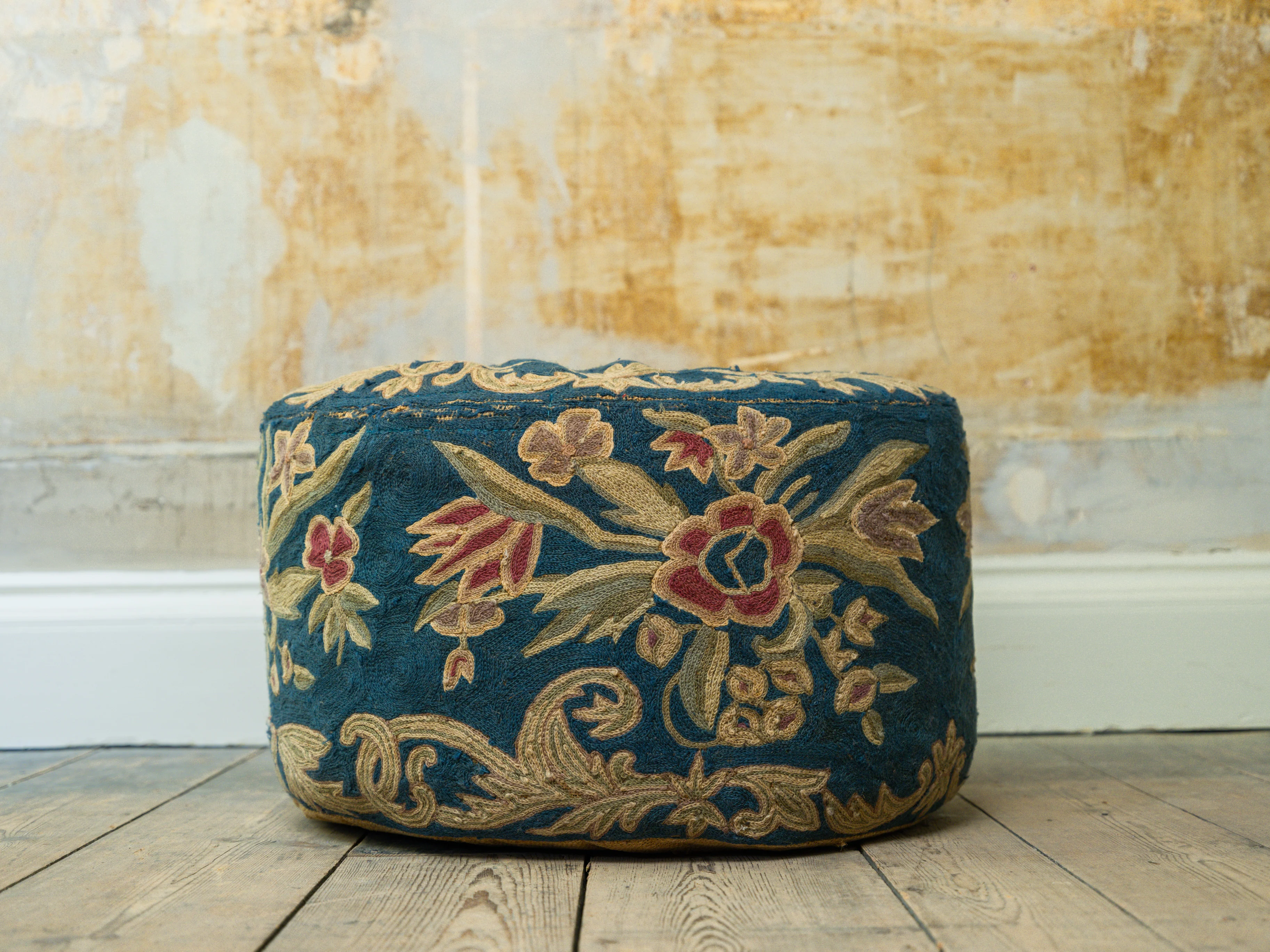 A 19th Century Crewel Work Pouffe - Image 11
