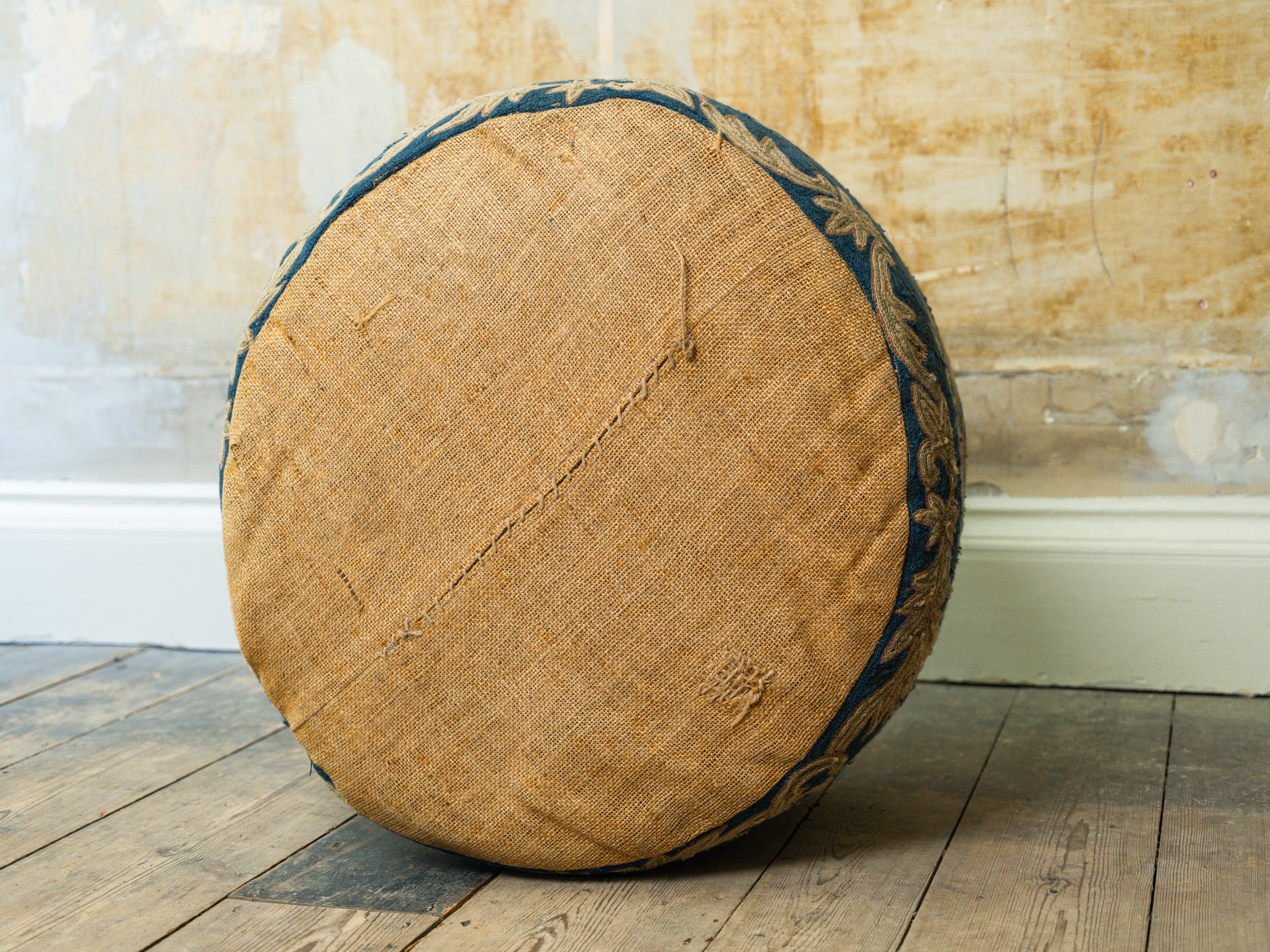 A 19th Century Crewel Work Pouffe - Image 12