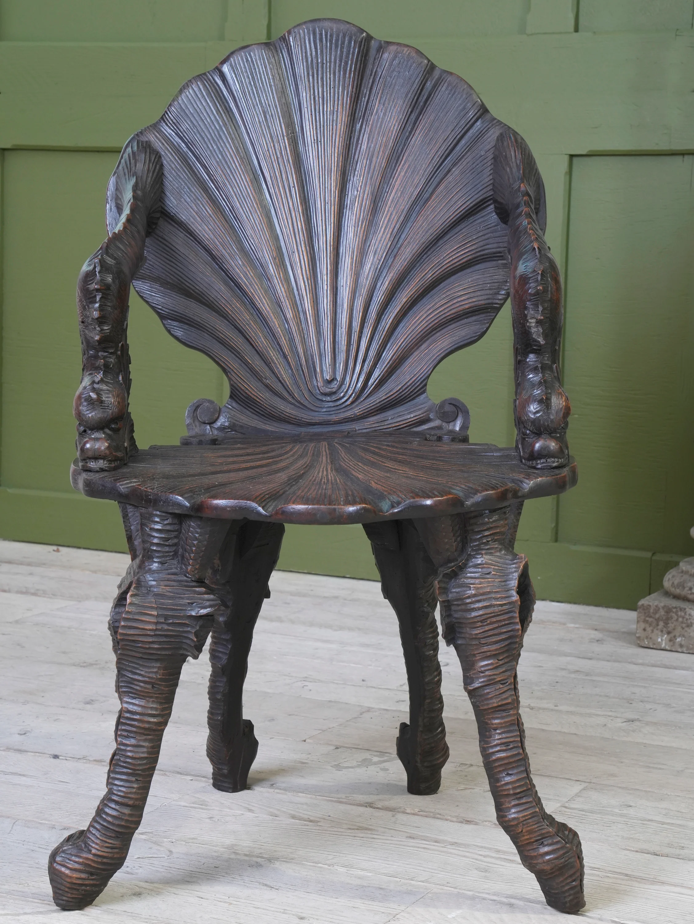 A 19th Century Walnut Grotto Chair - Image 6