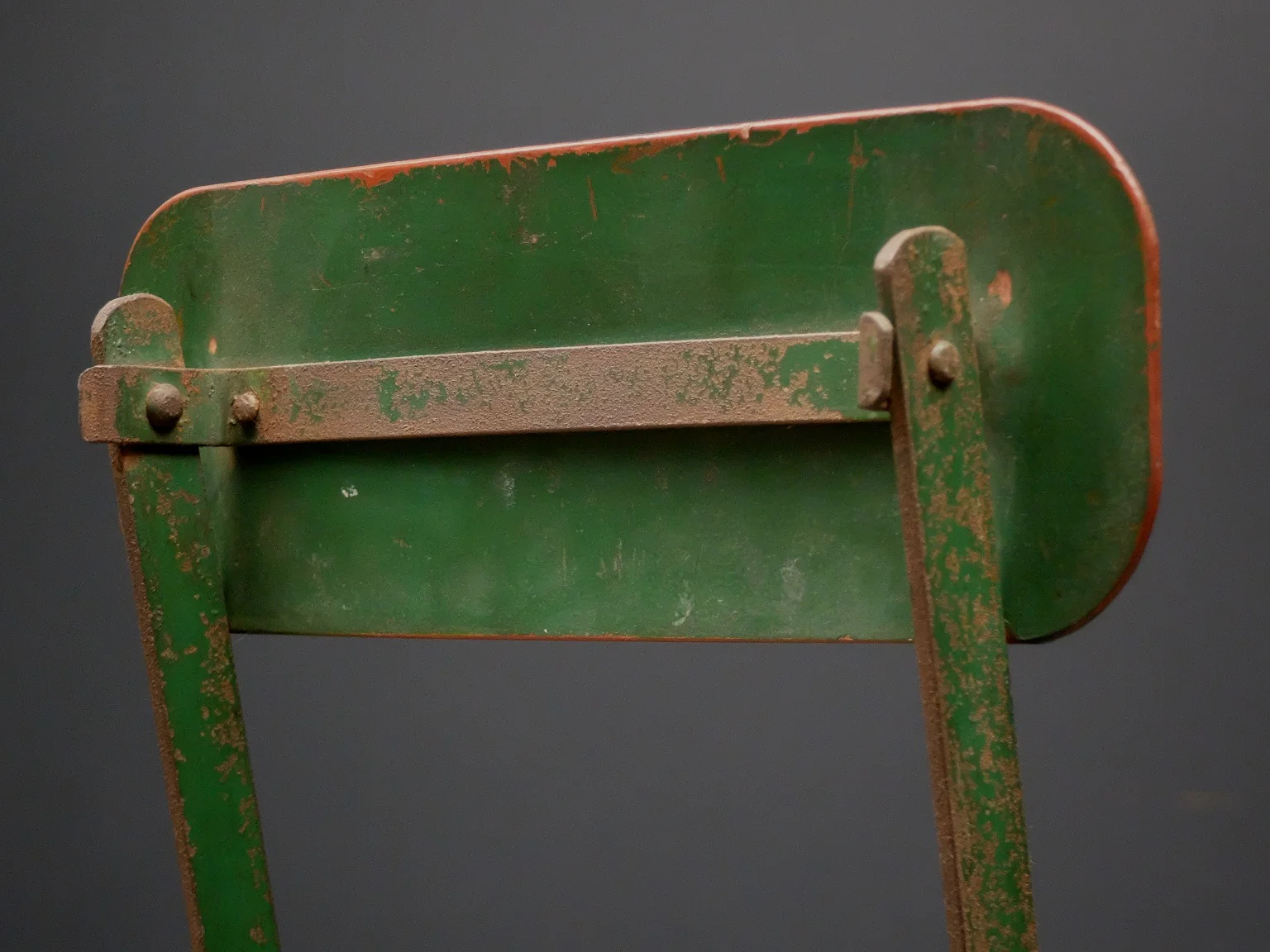 Painted Steel Industrial Chair - Image 9