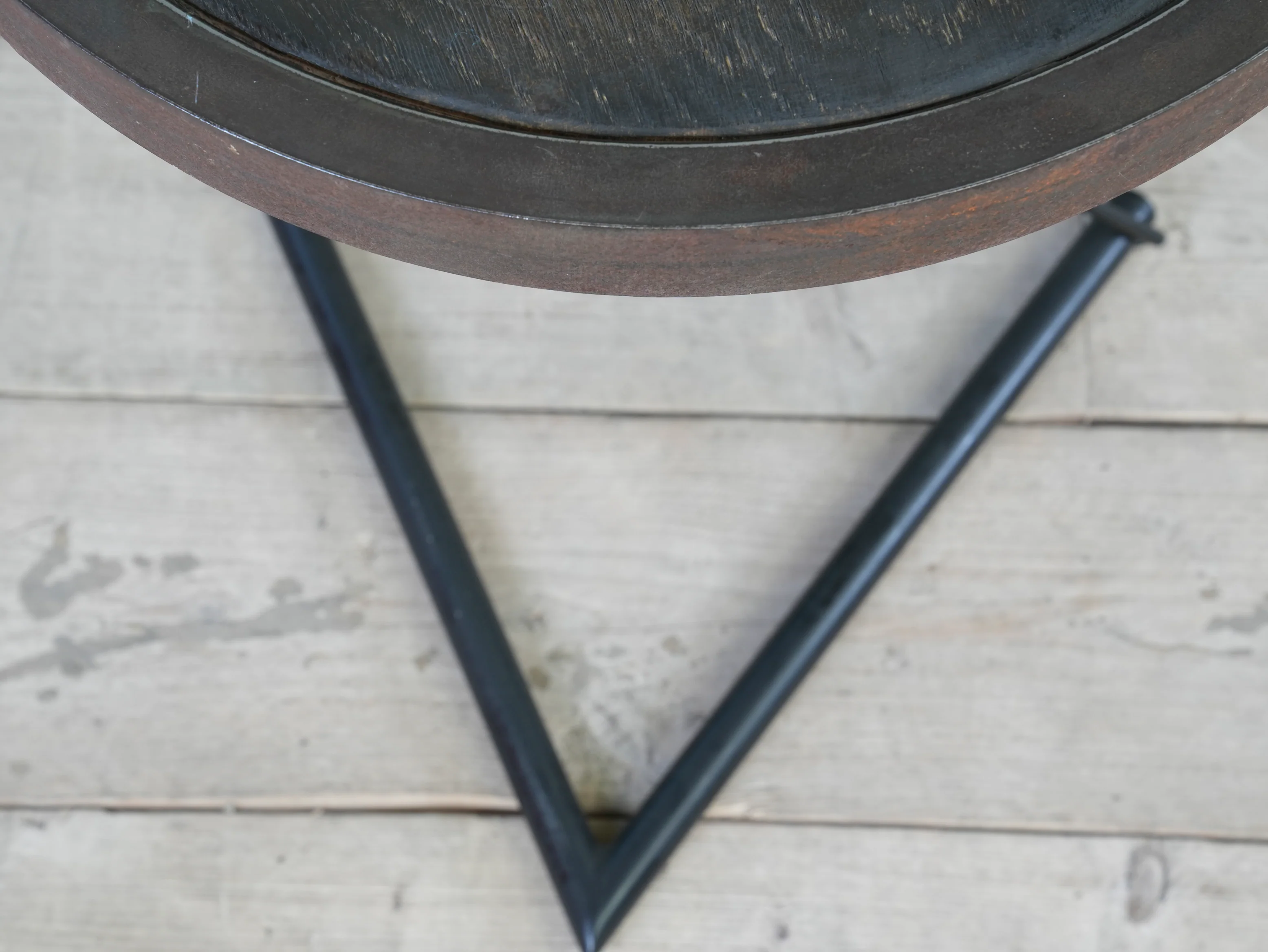 Steel & Oak Side Table - Image 9