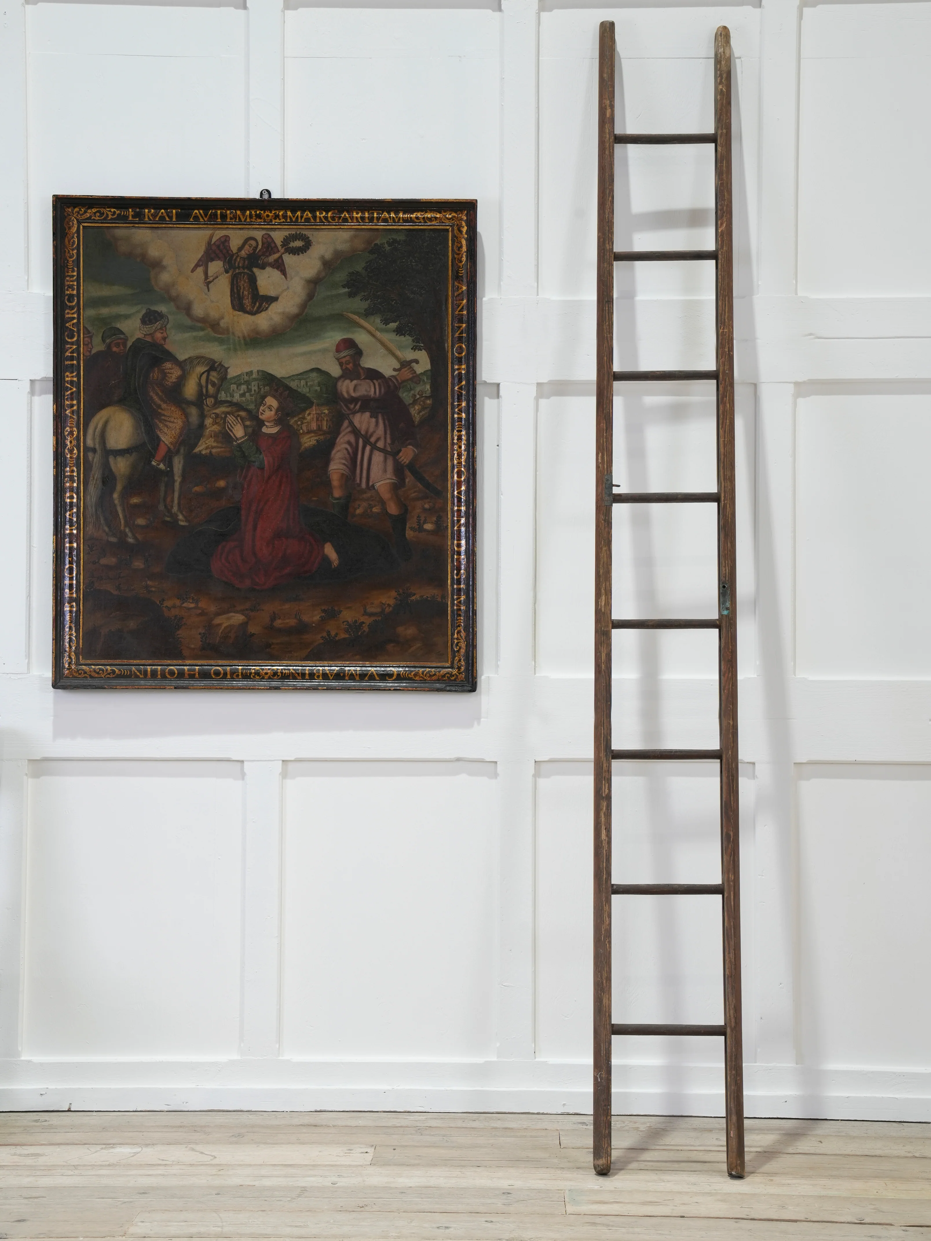 A 19th Century Folding Pole Ladder - Image 2