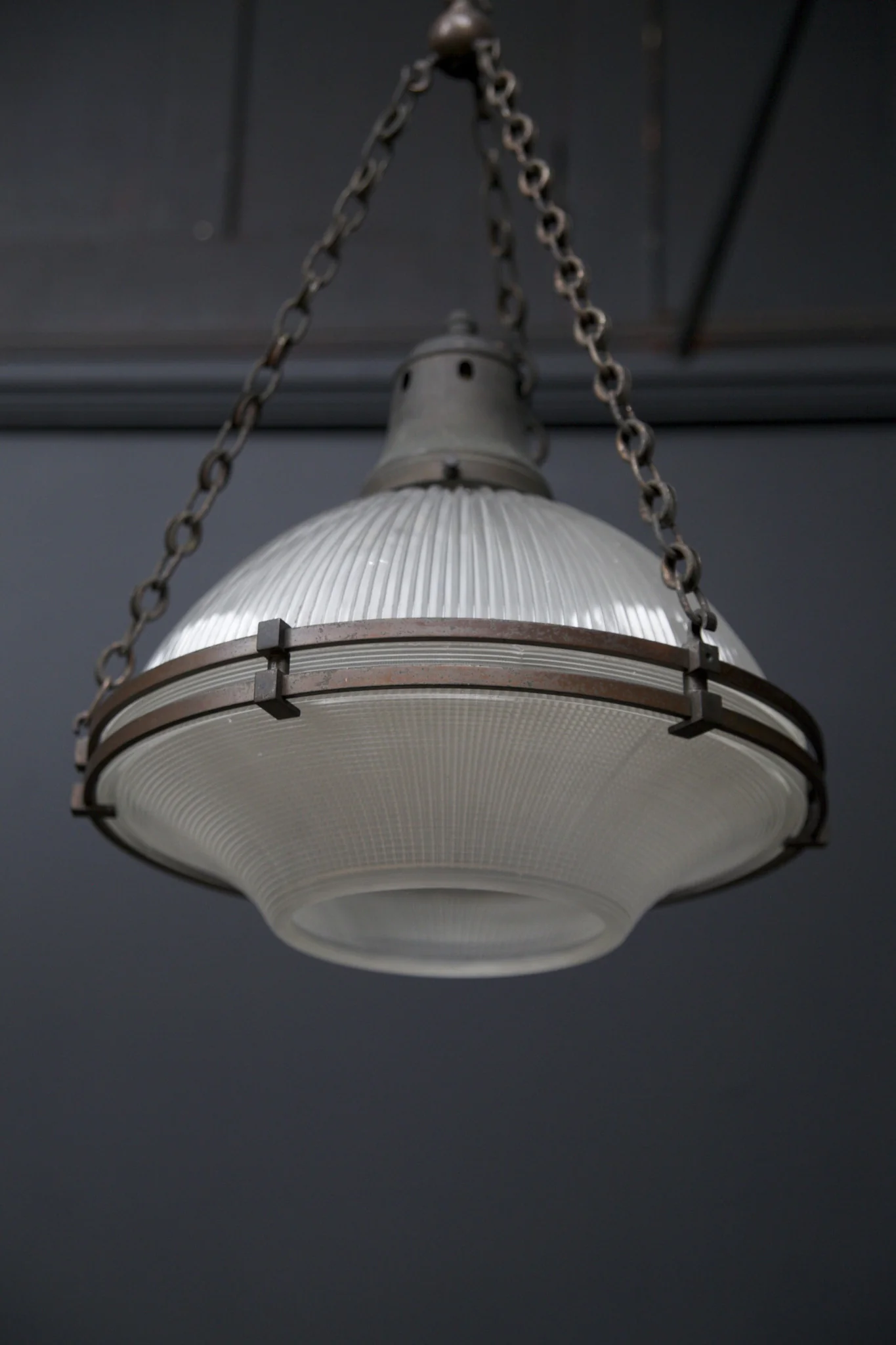 Large Holophane Cradle Pendant - Image 3