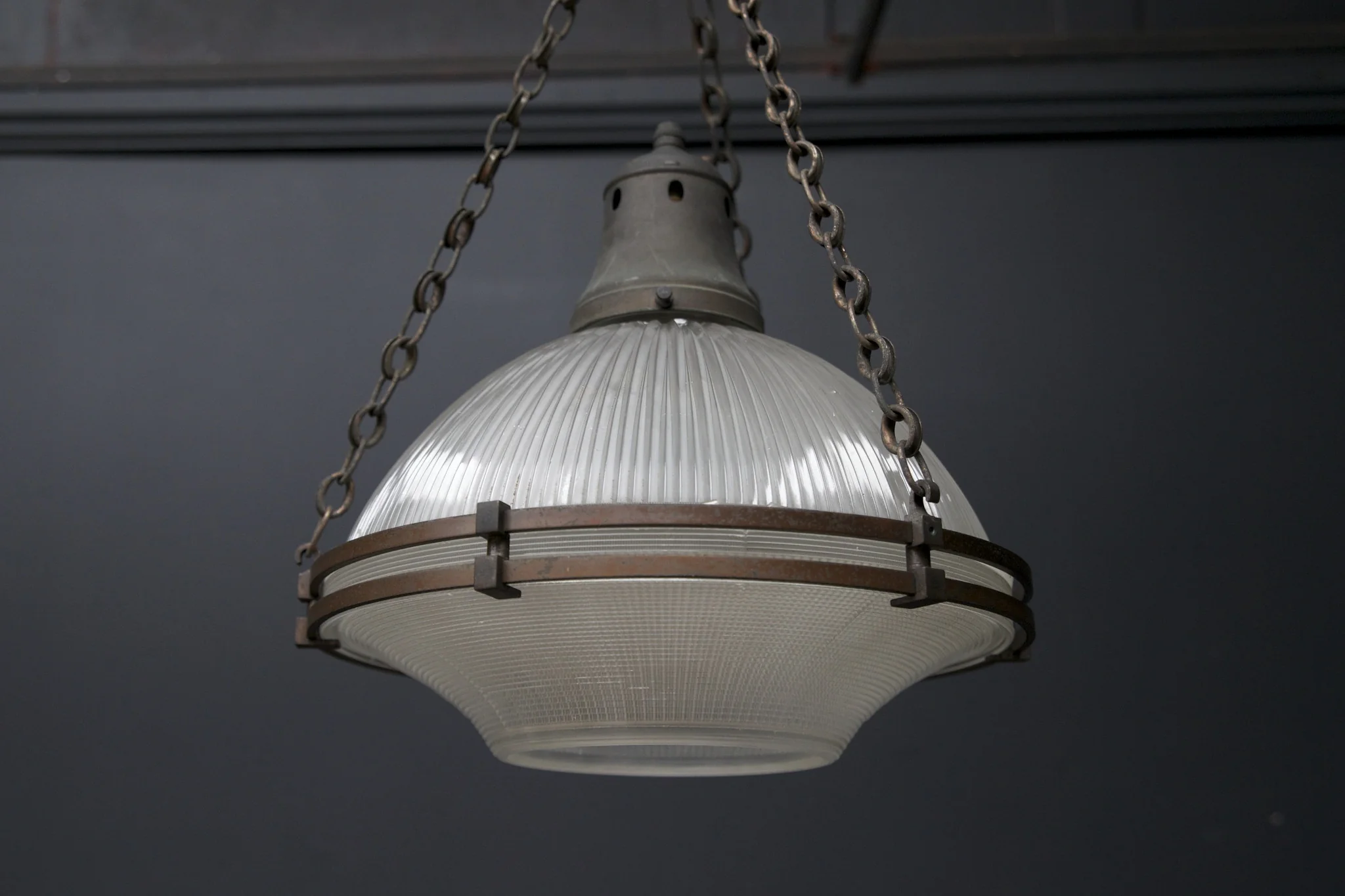 Large Holophane Cradle Pendant - Image 4