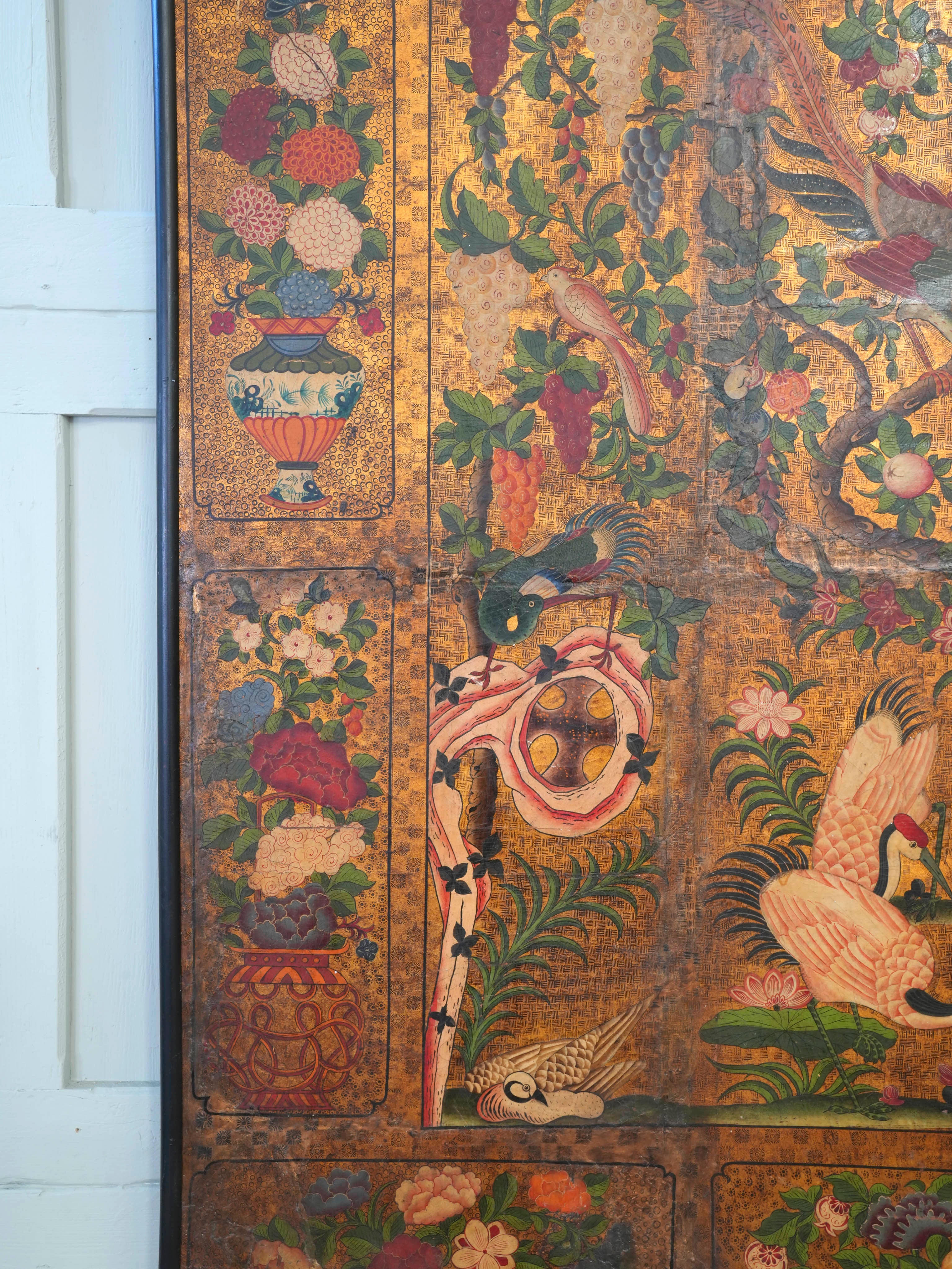 A Pair of Early 18th Century “Japanese” Leather Panels - Image 11