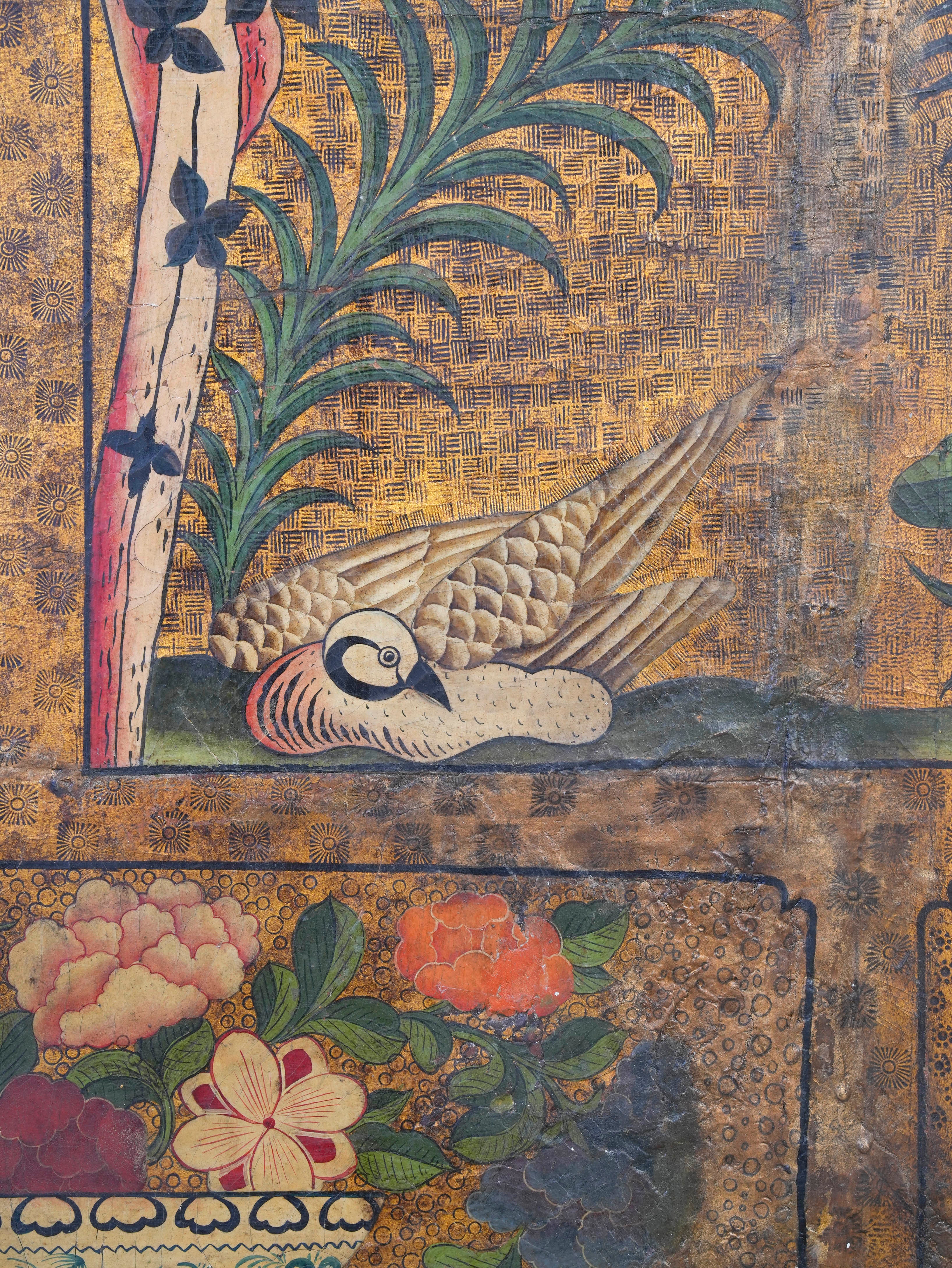 A Pair of Early 18th Century “Japanese” Leather Panels - Image 15