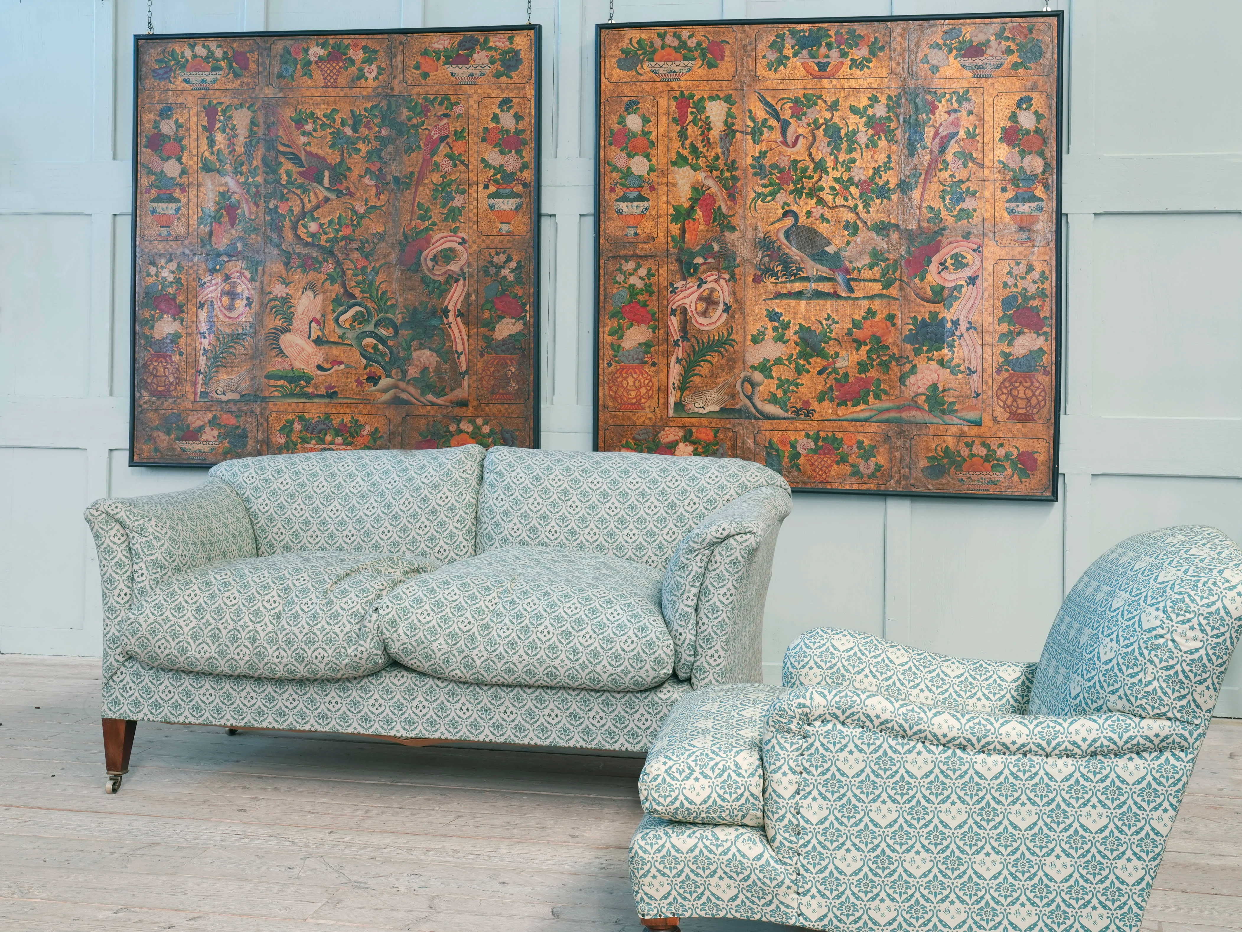A Pair of Early 18th Century “Japanese” Leather Panels - Image 18